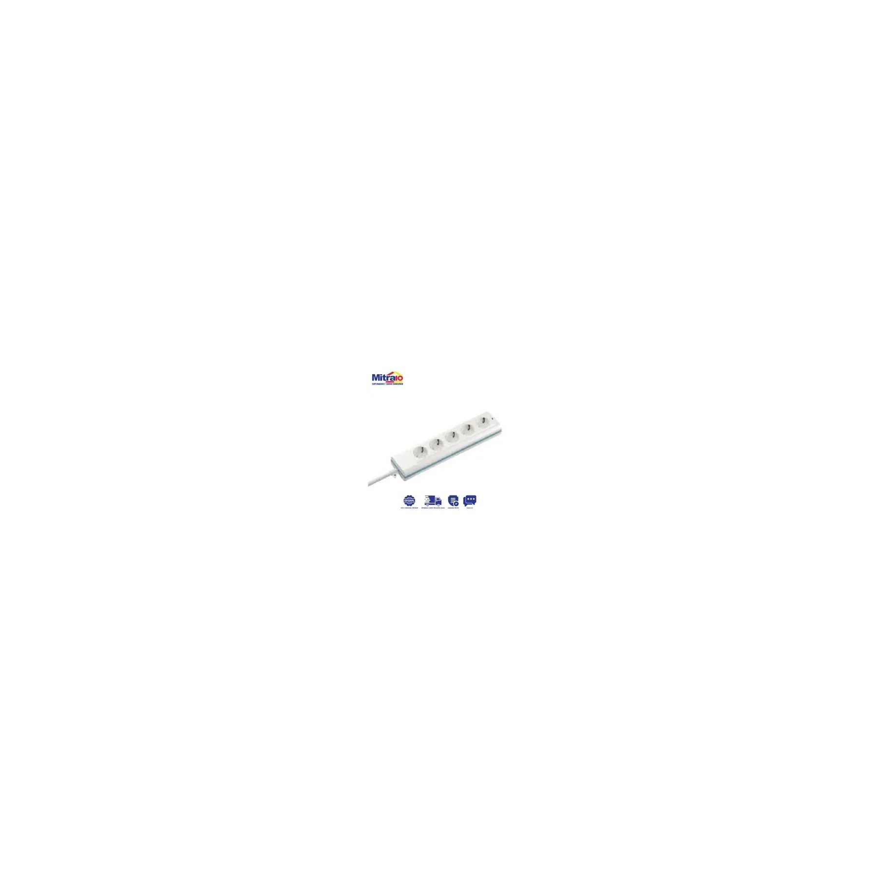 Kabel Ekstensi Durevole 2 Pin 5 Lubang 3 m DSR1006 visual 2