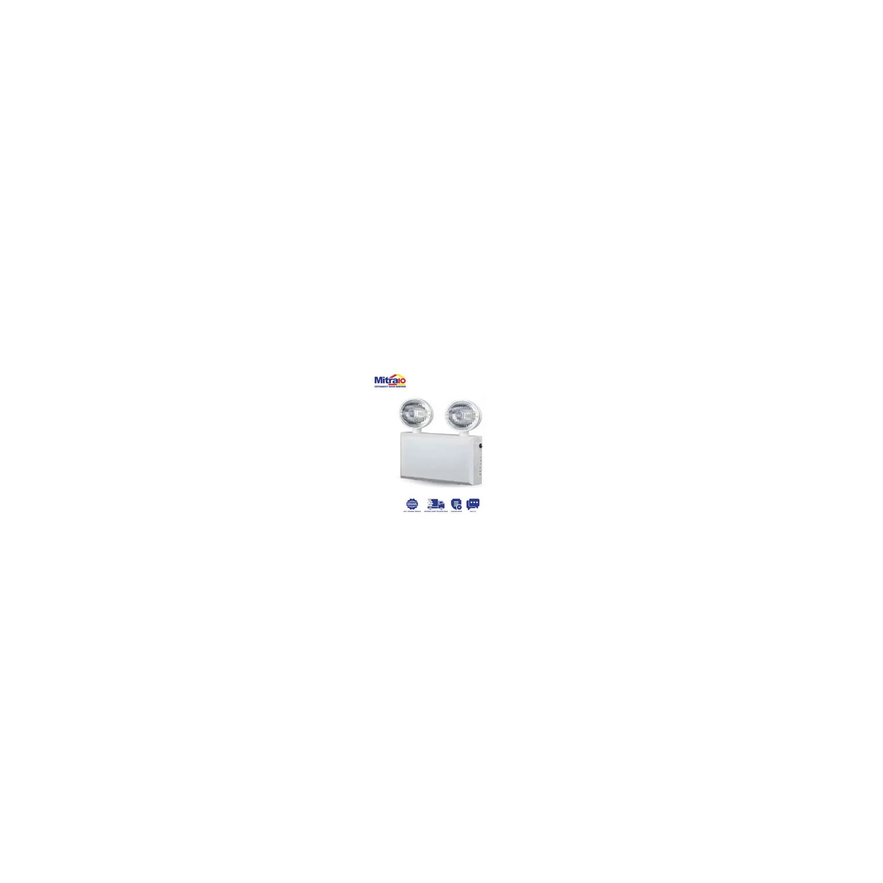 Lampu Emergency LED Durevole KN-5001 Putih visual 2