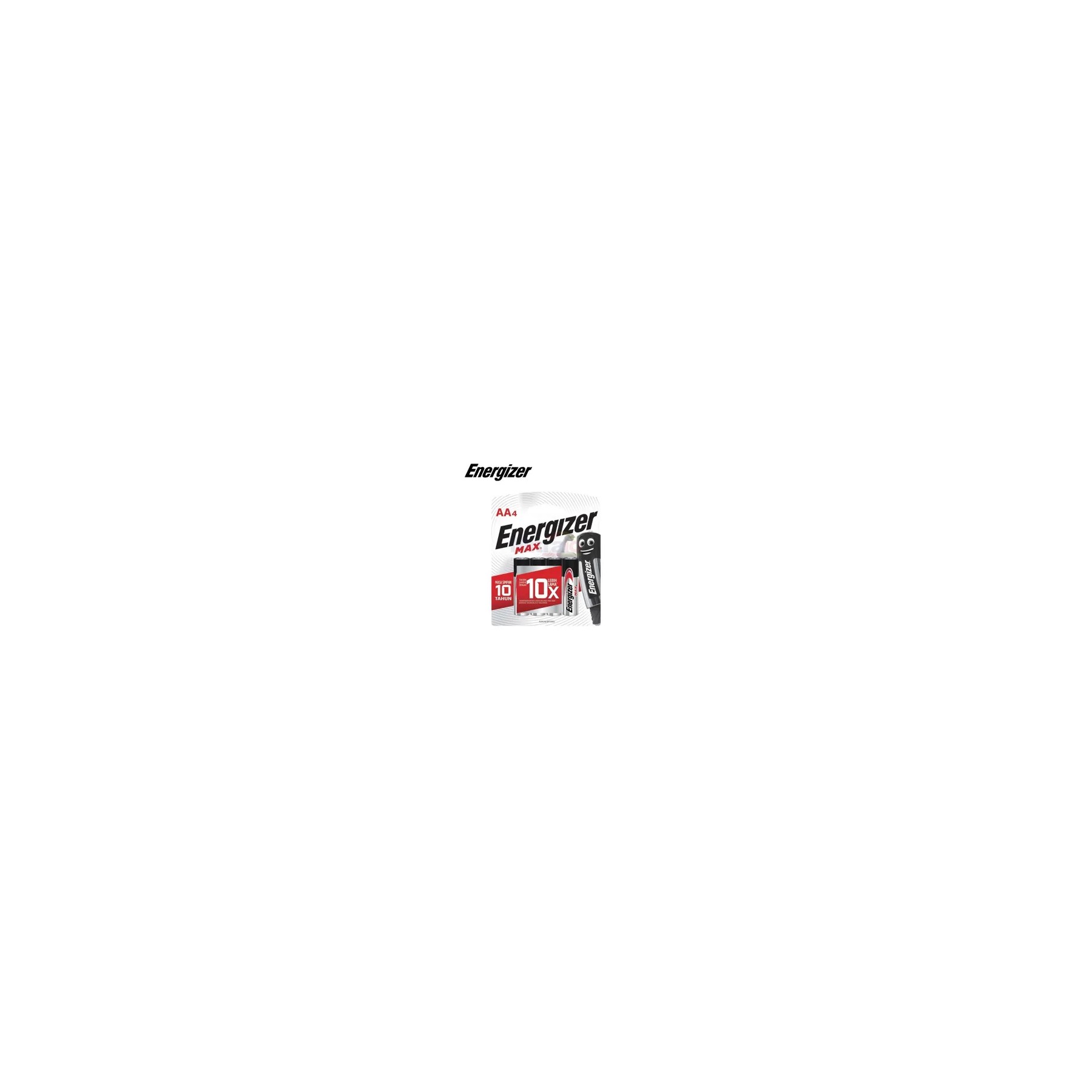 Energizer Batterai Type AA BP04 E91 Hitam (4 Pcs) visual 2