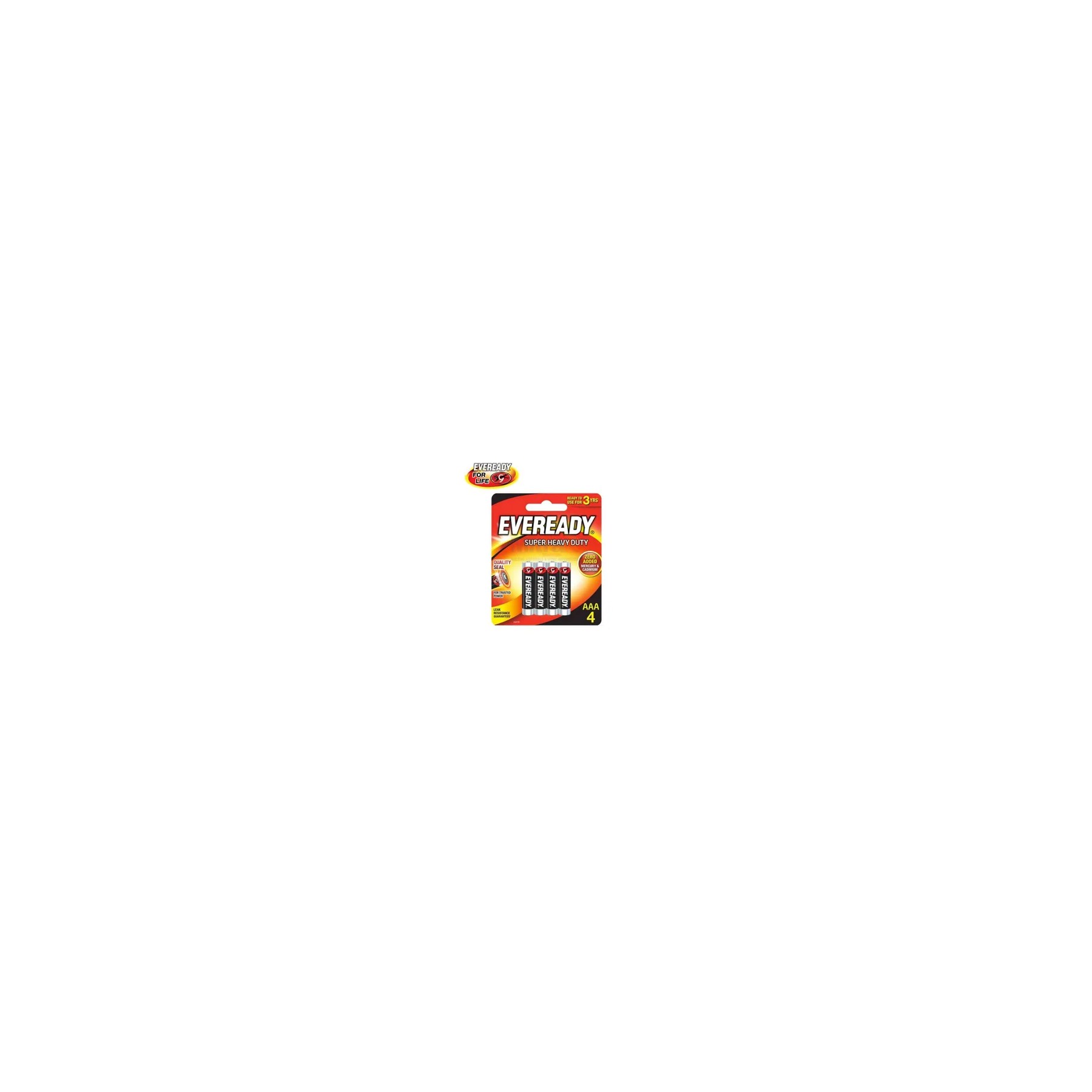 Eveready Batterai Type AAA 1212 BP4 (4 Pcs) visual 2