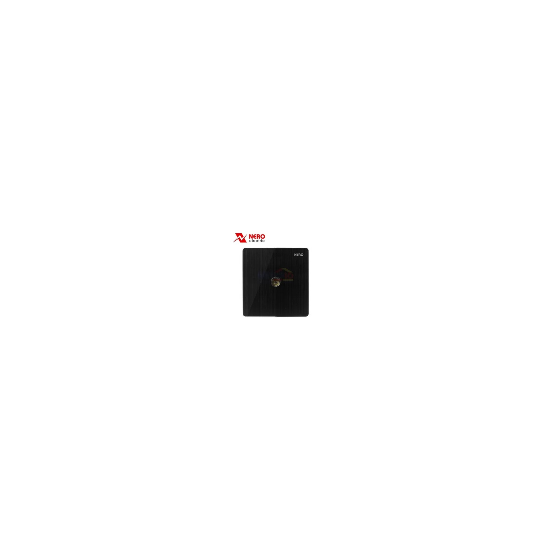 Nero Stop Kontak Output Tv Titanium V11TV-B 1 Gang Hitam visual 2