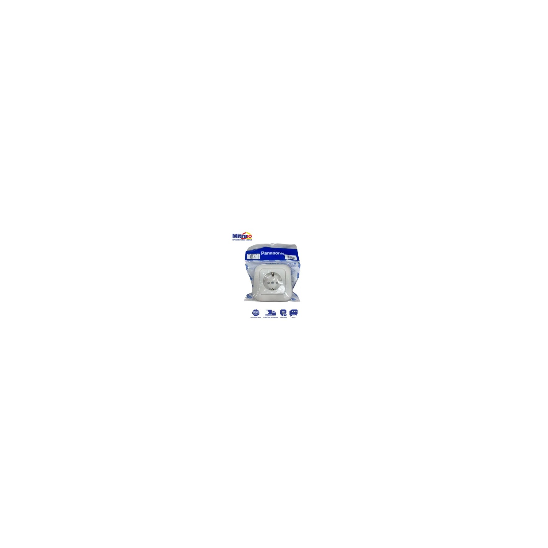 Panasonic Stop Kontak Wide WEJP1121-7 SNTK ARDE+CP 5 NP Putih visual 2