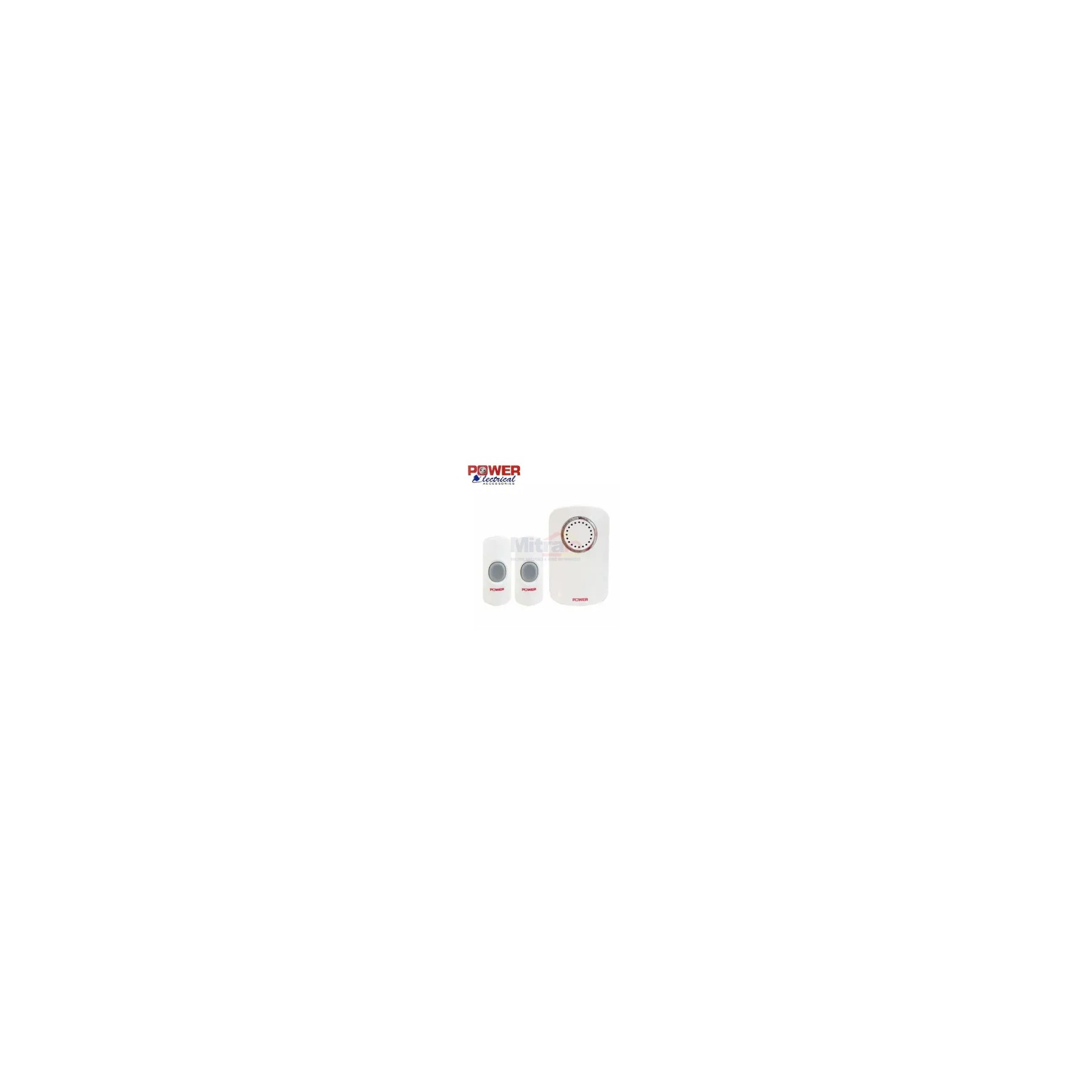 Power Bell Pintu Wireless 138160-00 X-2-535P-E Putih visual 2