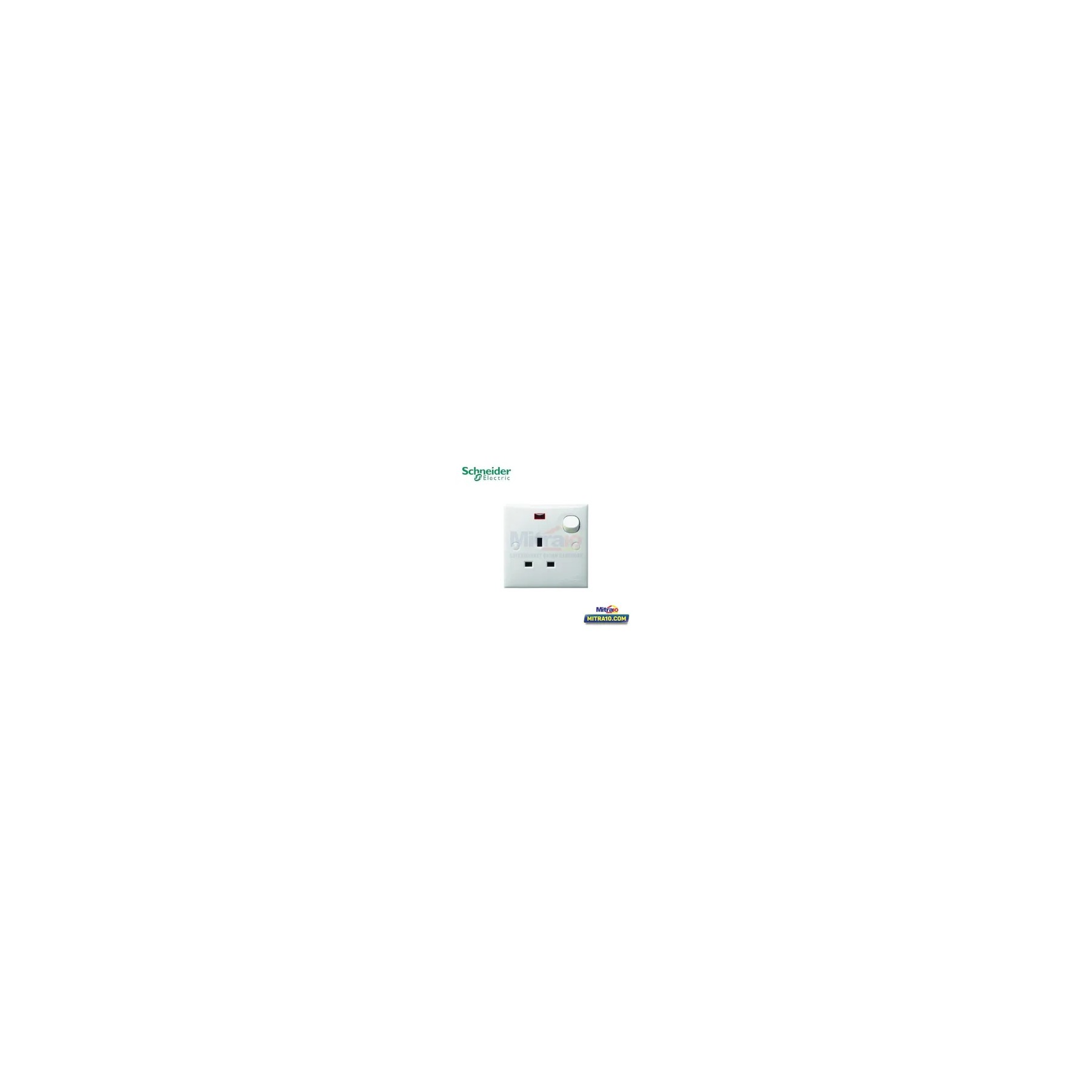 Schneider E15NR Stop Kontak Classic Ac+Neon Putih visual 2