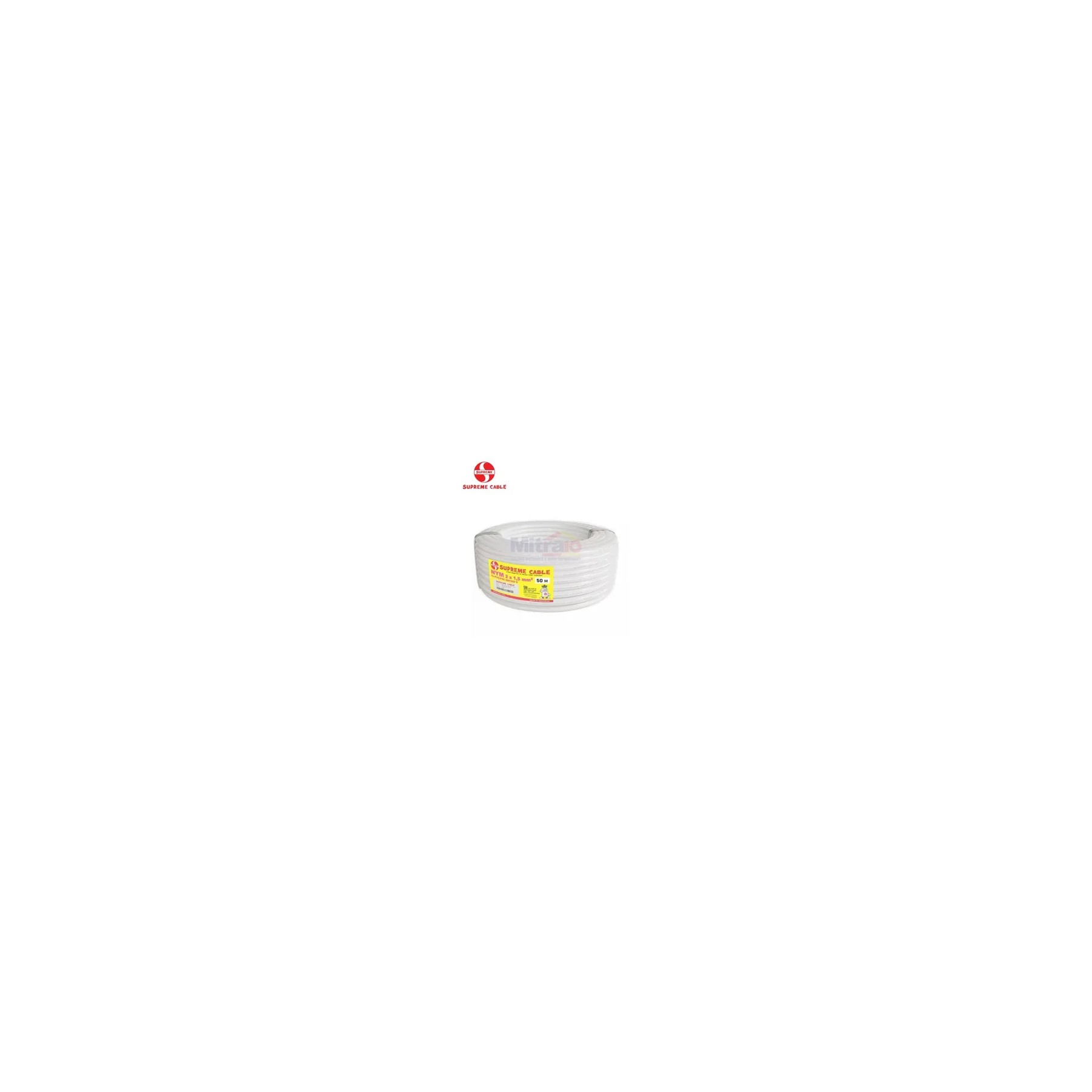 Supreme Kabel Roll NYM 2x1.5MM 50 Meter Putih visual 2