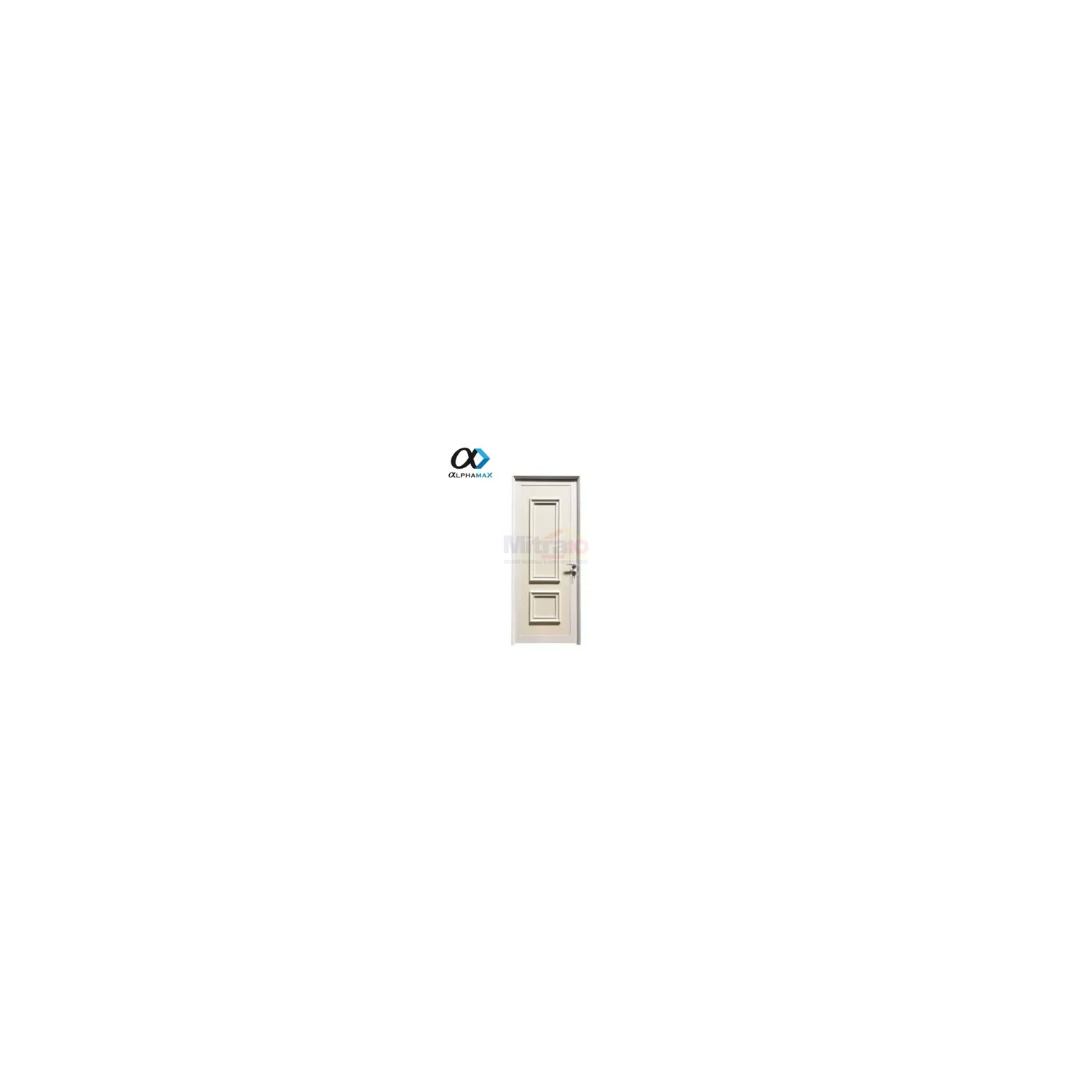 Alphamax Pintu Interior & Exterior Full Panel Bukaan Kiri 9-PU2 90 × 220 cm Putih visual 2