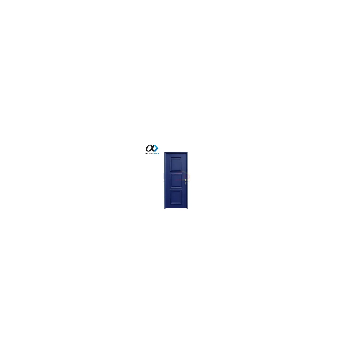 Alphamax Pintu Interior & Exterior Full Panel Bukaan Kiri 9-PU3 90 × 220 cm Biru visual 2