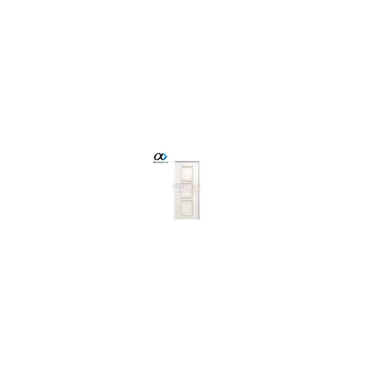 Alphamax Pintu Interior & Exterior Full Panel Bukaan Kiri 9-PU3 90 × 220 cm Putih visual 2