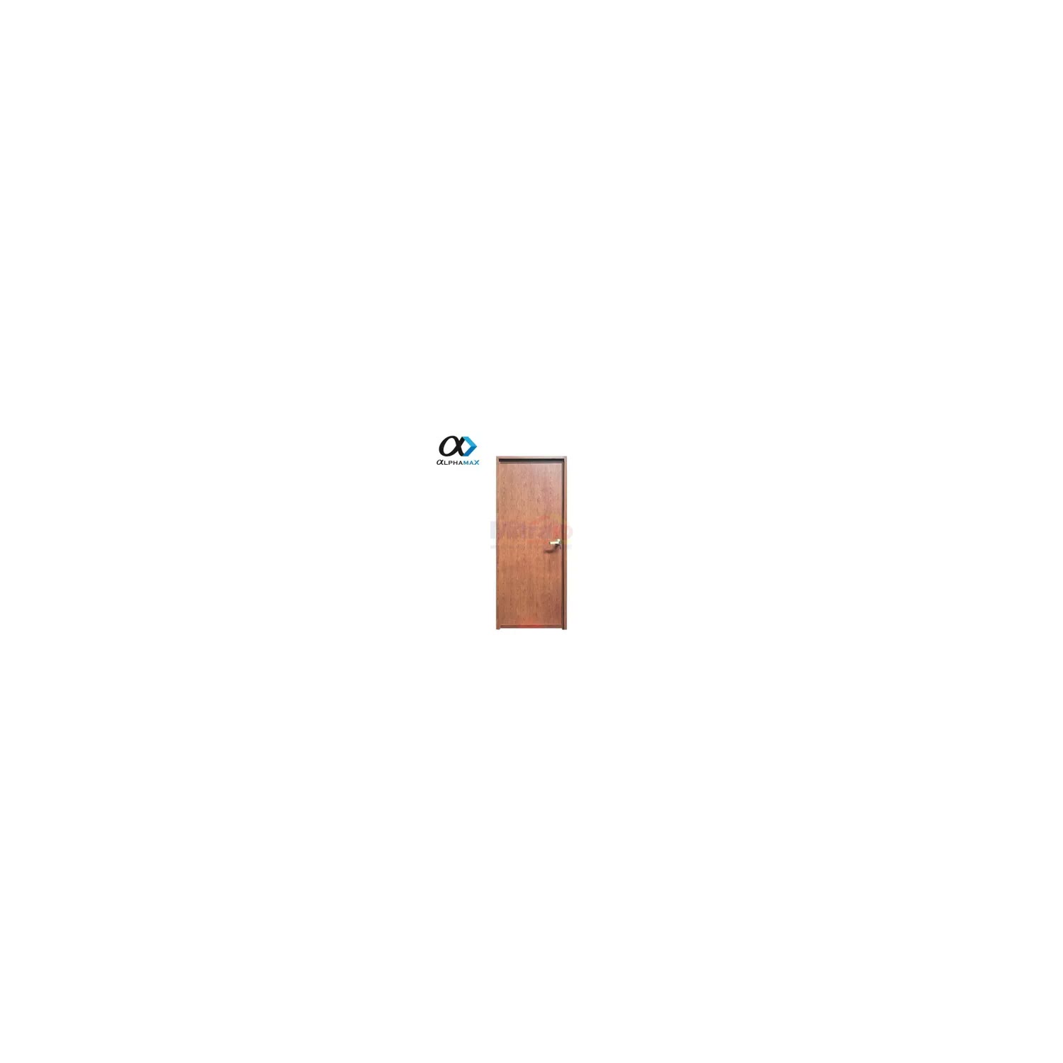 Alphamax Pintu Interior Aluminium Bukaan Kiri 5-A 70 × 195 cm Coklat Kayu visual 2