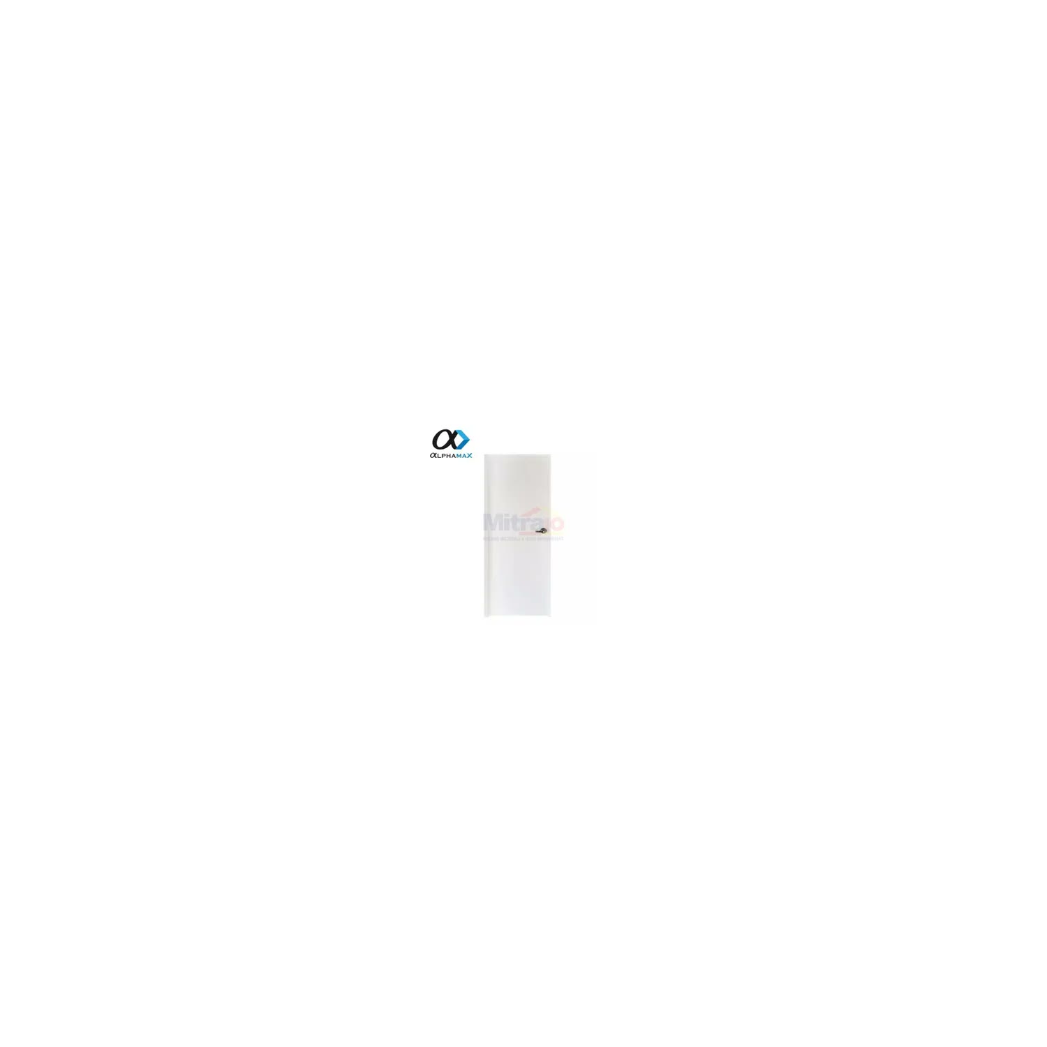Alphamax Pintu Interior Aluminium Bukaan Kiri 5-A 70 × 195 cm Putih visual 2