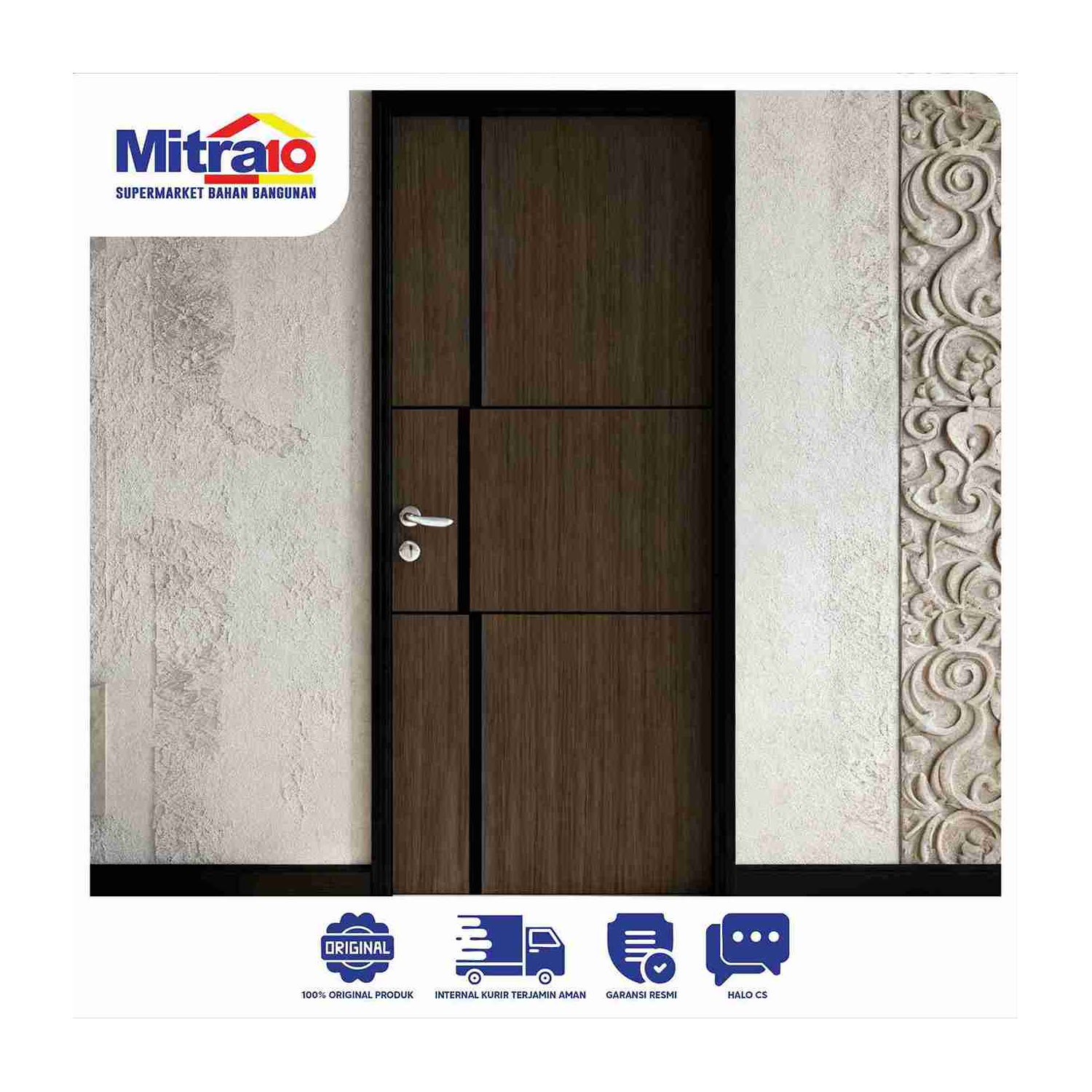 Doorway Pintu Aliminium Bukaan Kiri 90 × 215 cm JWD2 L visual 2