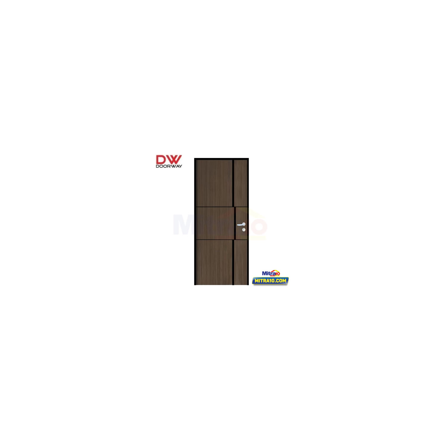 Doorway Pintu Alumunium Bukaan Kanan JWD2 80 × 200 cm Urat Kayu visual 2