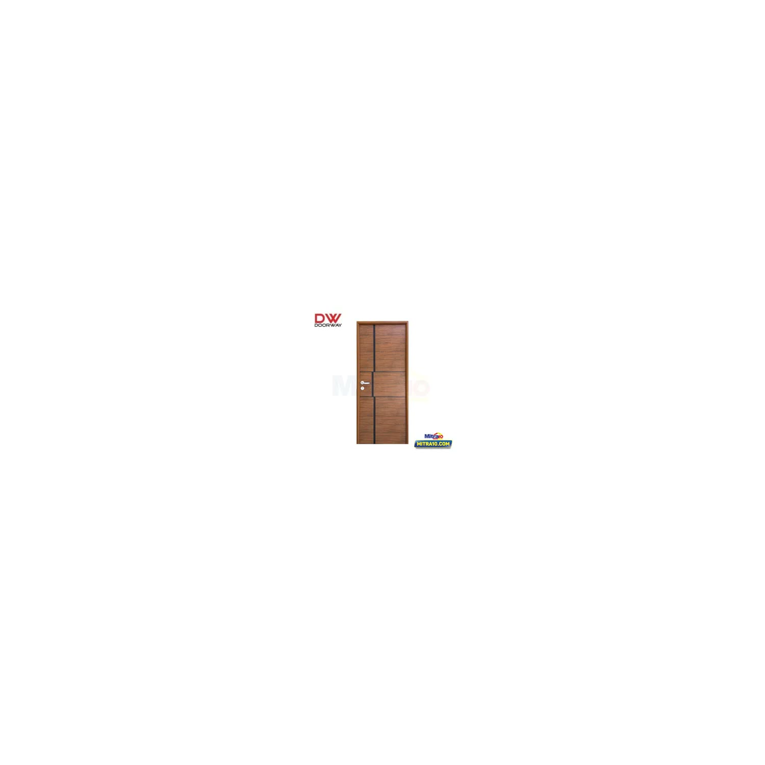 Doorway Pintu Alumunium Bukaan Kiri 80 × 200 cm JWD1 cm Urat Kayu visual 2