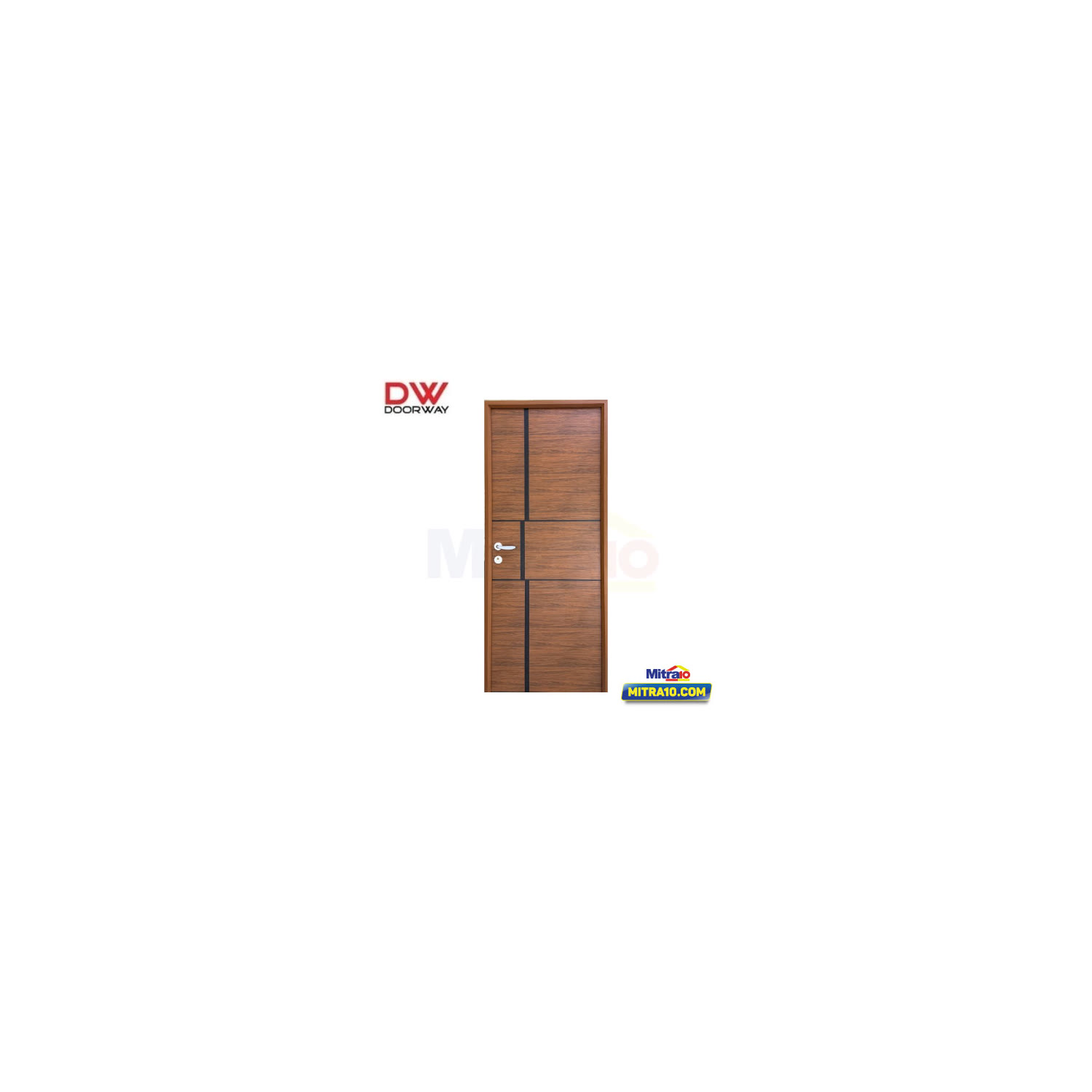 Doorway Pintu Alumunium Bukaan Kiri 90 × 215 cm JWD1 cm Urat Kayu visual 2