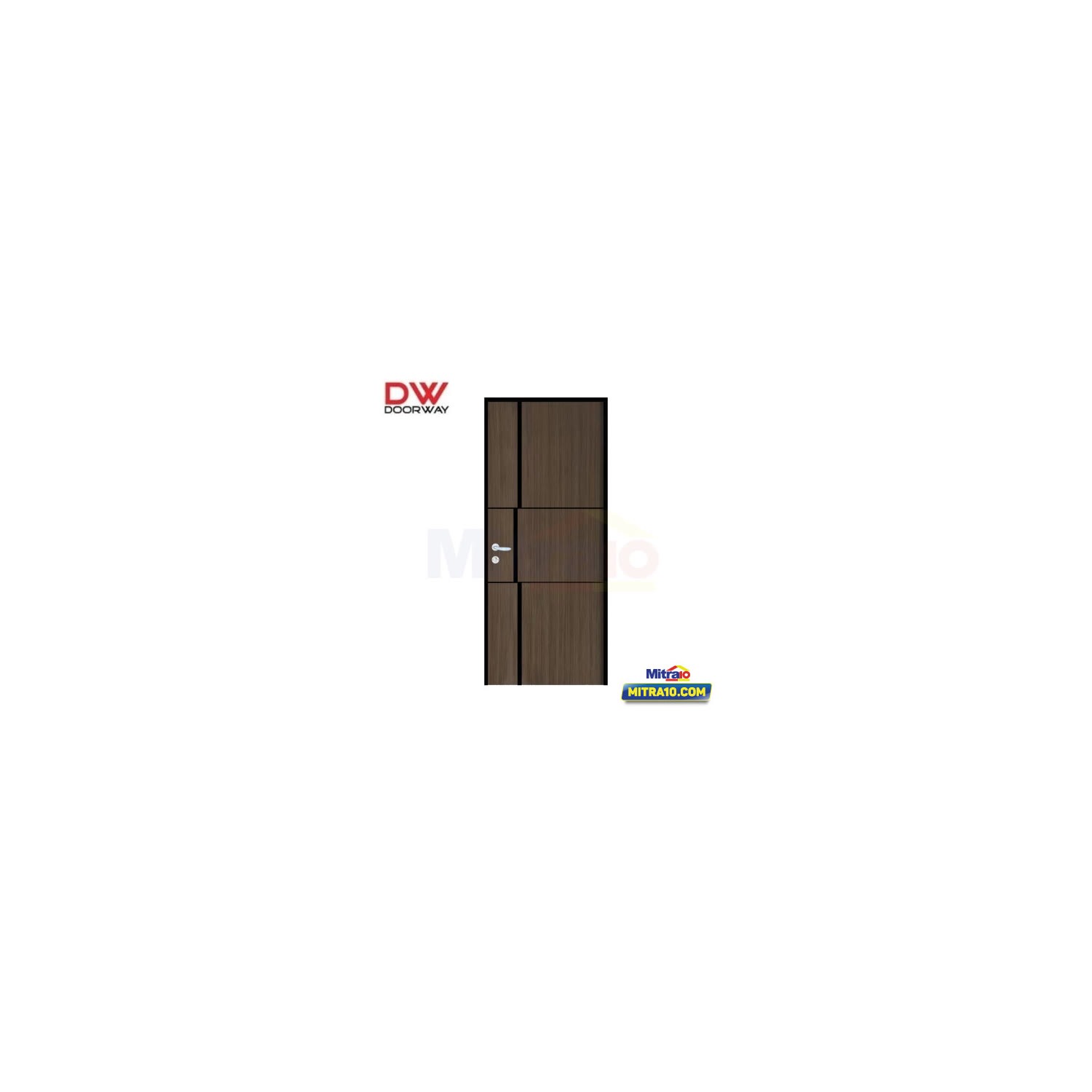 Doorway Pintu Alumunium Bukaan Kiri JWD2 80 × 200 cm Urat Kayu visual 2