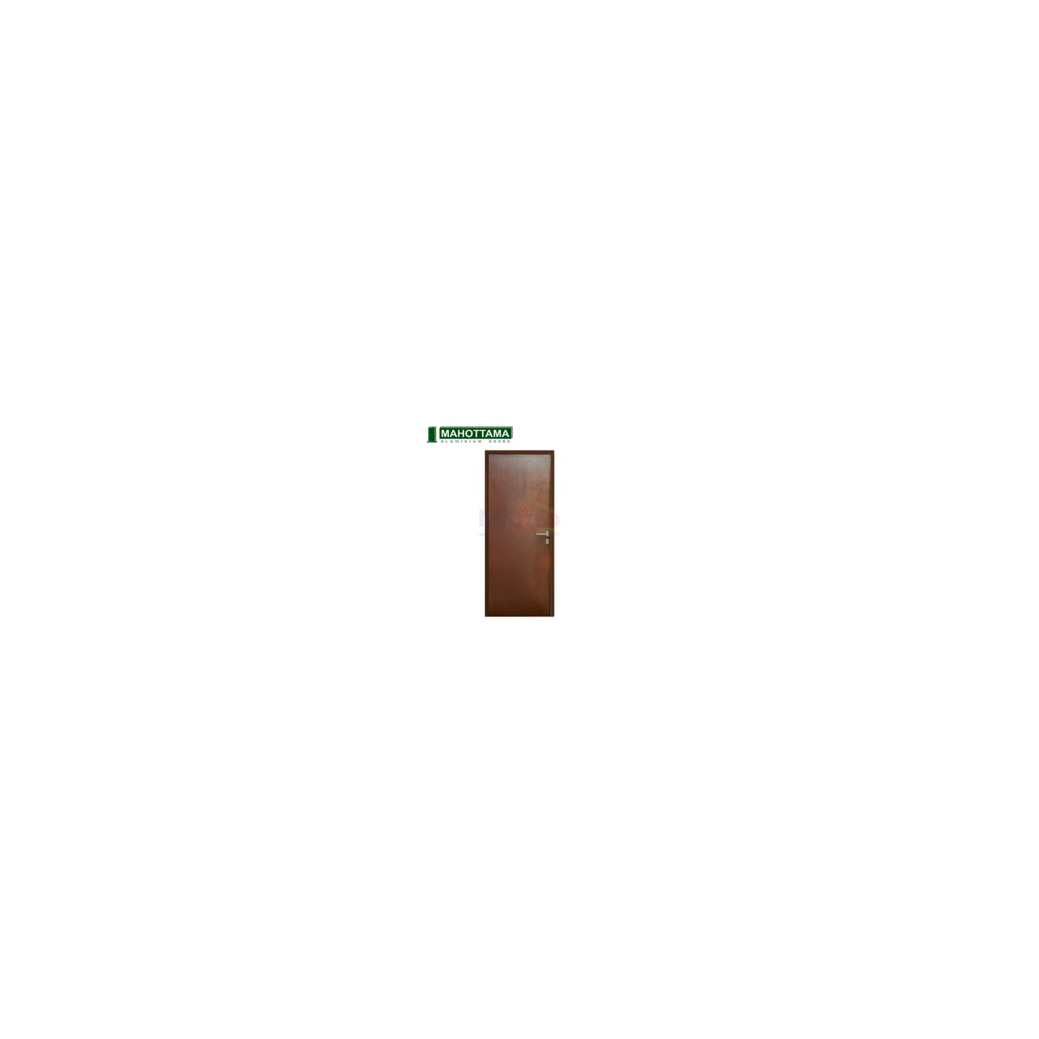 Mahottama Pintu Interior Aluminium Bukaan Kiri MAS04 80 × 200 cm Coklat visual 2