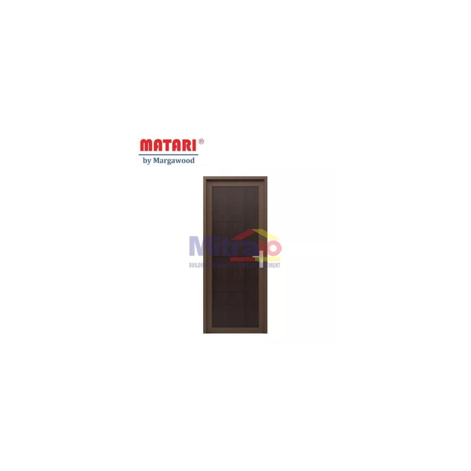 Marga Pintu Interior & Exterior Bukaan Kiri AL-250 80 × 200 cm Coklat Walnut visual 2