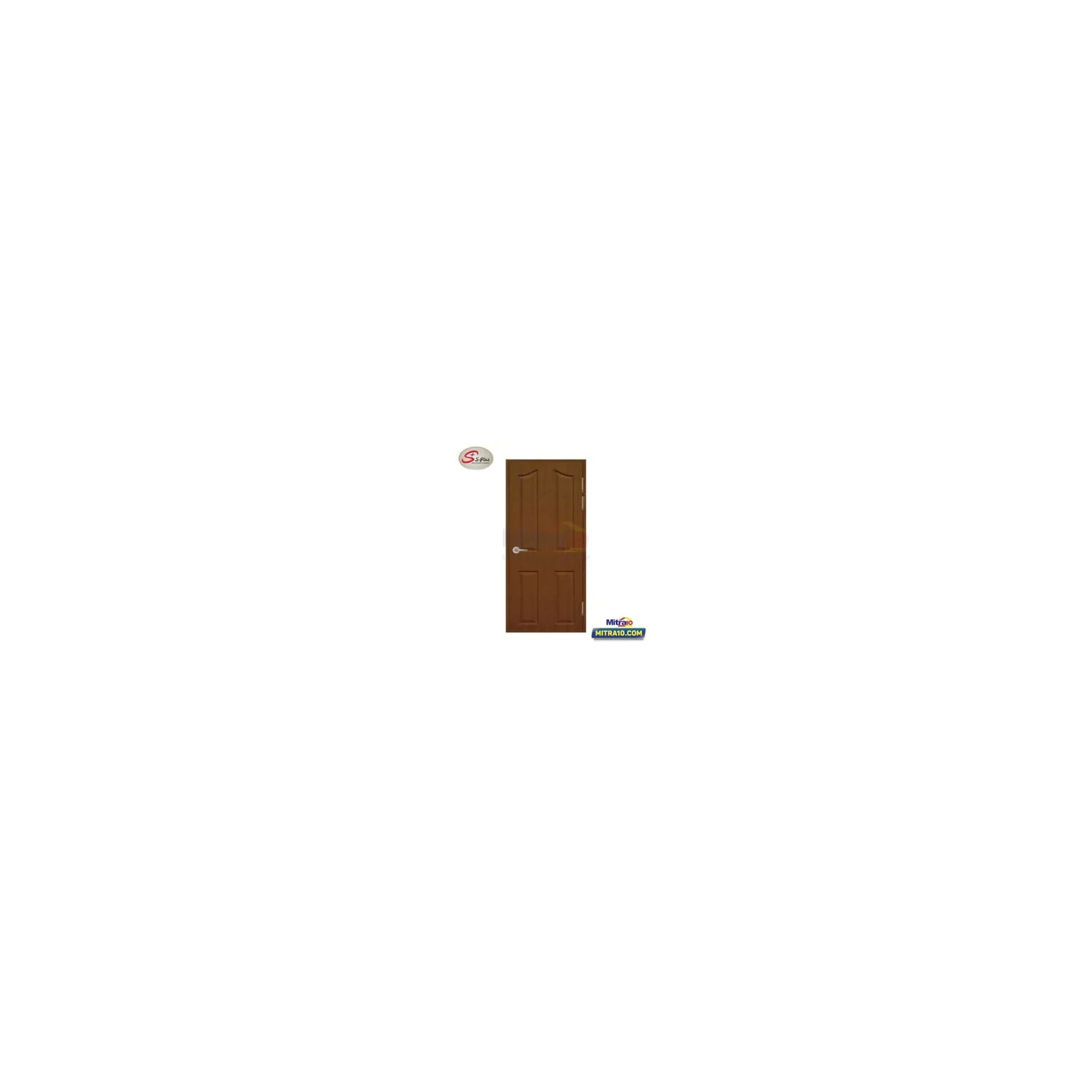 S-Plus Pintu Abs Interior & Exterior Bukaan Kanan Klasik 1 80 × 200 cm Coklat (Set) visual 2