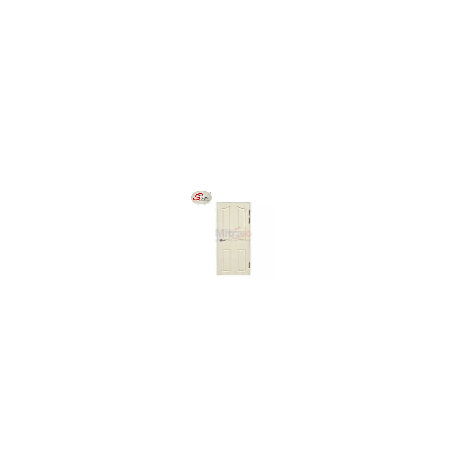 S-Plus Pintu Abs Interior & Exterior Bukaan Kanan Klasik 1 80 × 200 cm Putih (Set) visual 2