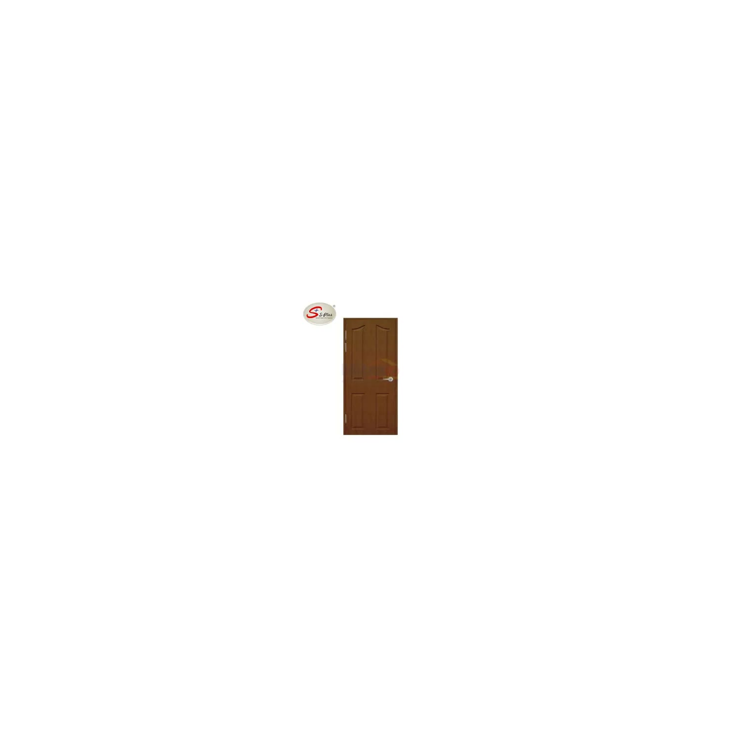 S-Plus Pintu Abs Interior & Exterior Bukaan Kiri Klasik 1 80 × 200 cm Coklat (Set) visual 2