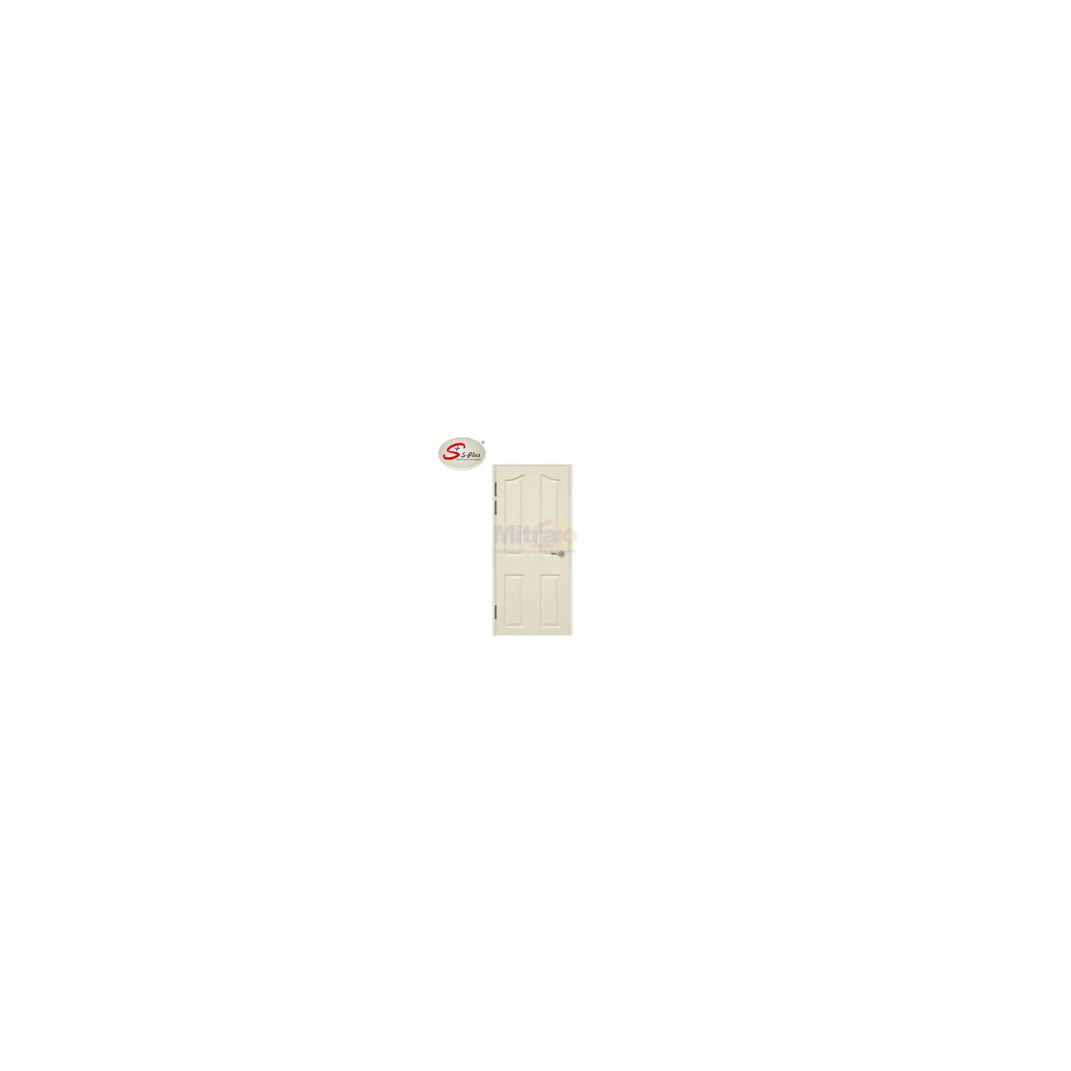 S-Plus Pintu Abs Interior & Exterior Bukaan Kiri Klasik 1 80 × 200 cm Putih (Set) visual 2