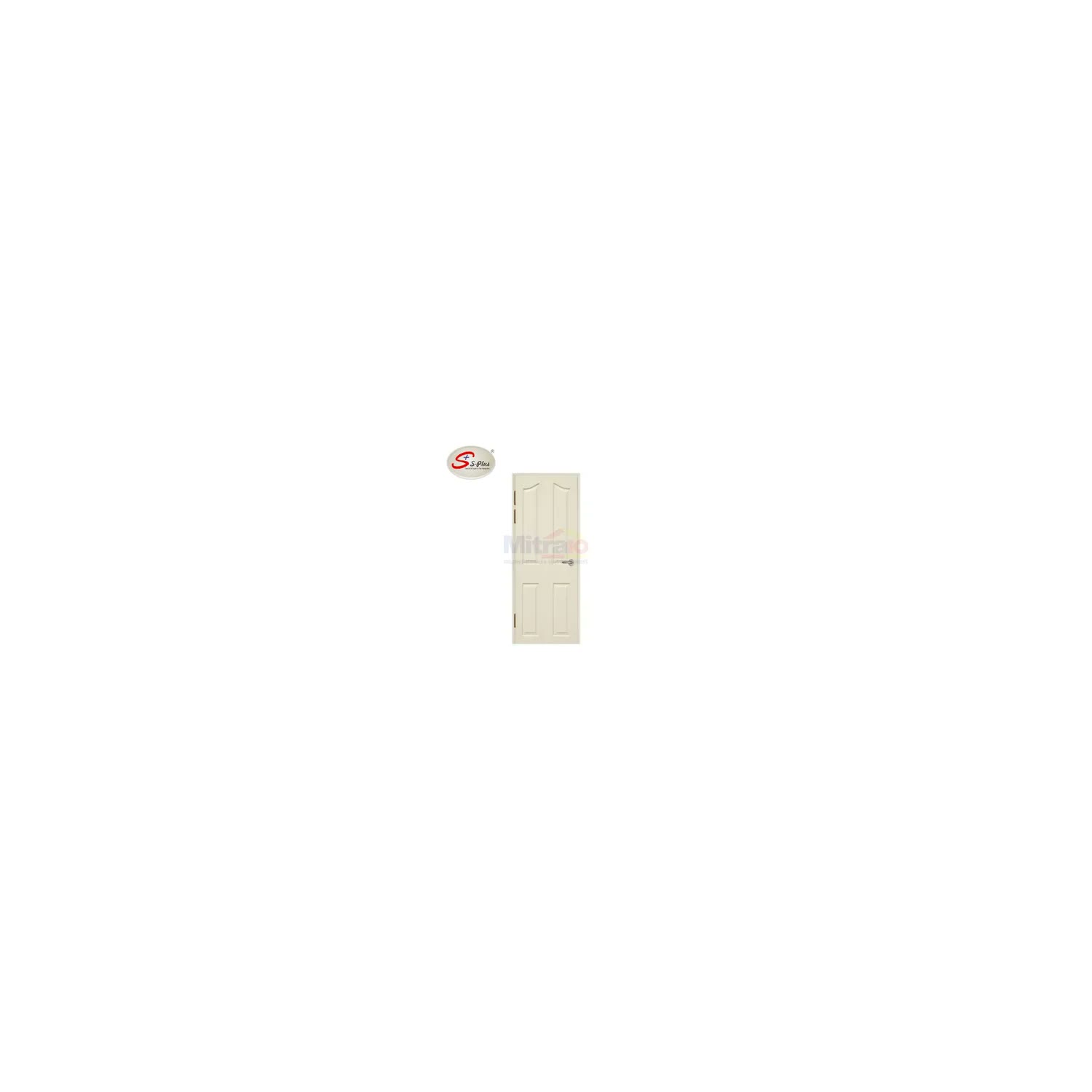 S-Plus Pintu Abs Interior & Exterior Bukaan Kiri Klasik 2 90 × 210 cm Putih (Set) visual 2