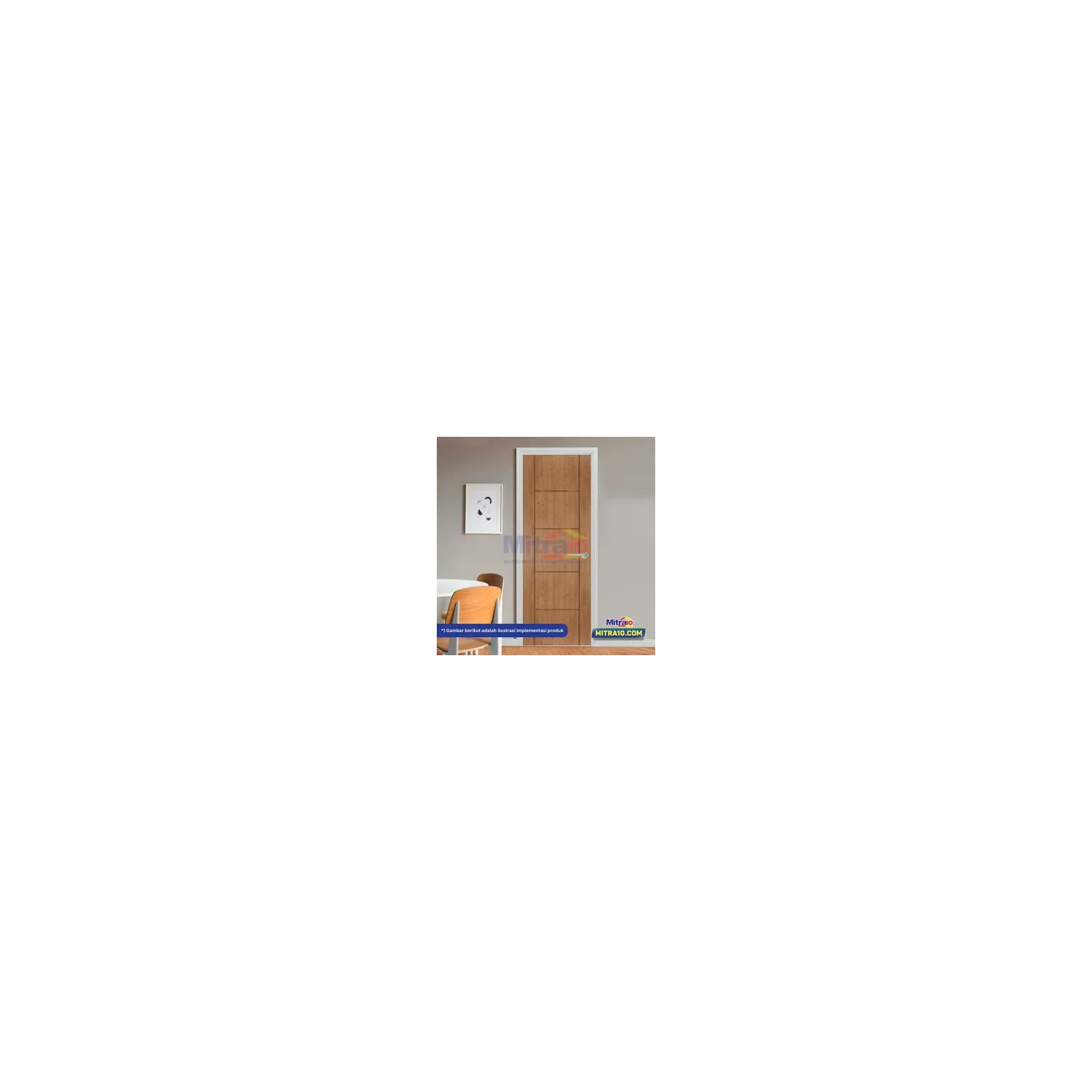 S-Plus Pintu Interior Pvc Deco Bukaan Kanan/Kiri Bridge 2 Uno W25 82 × 210 cm Coklat visual 2