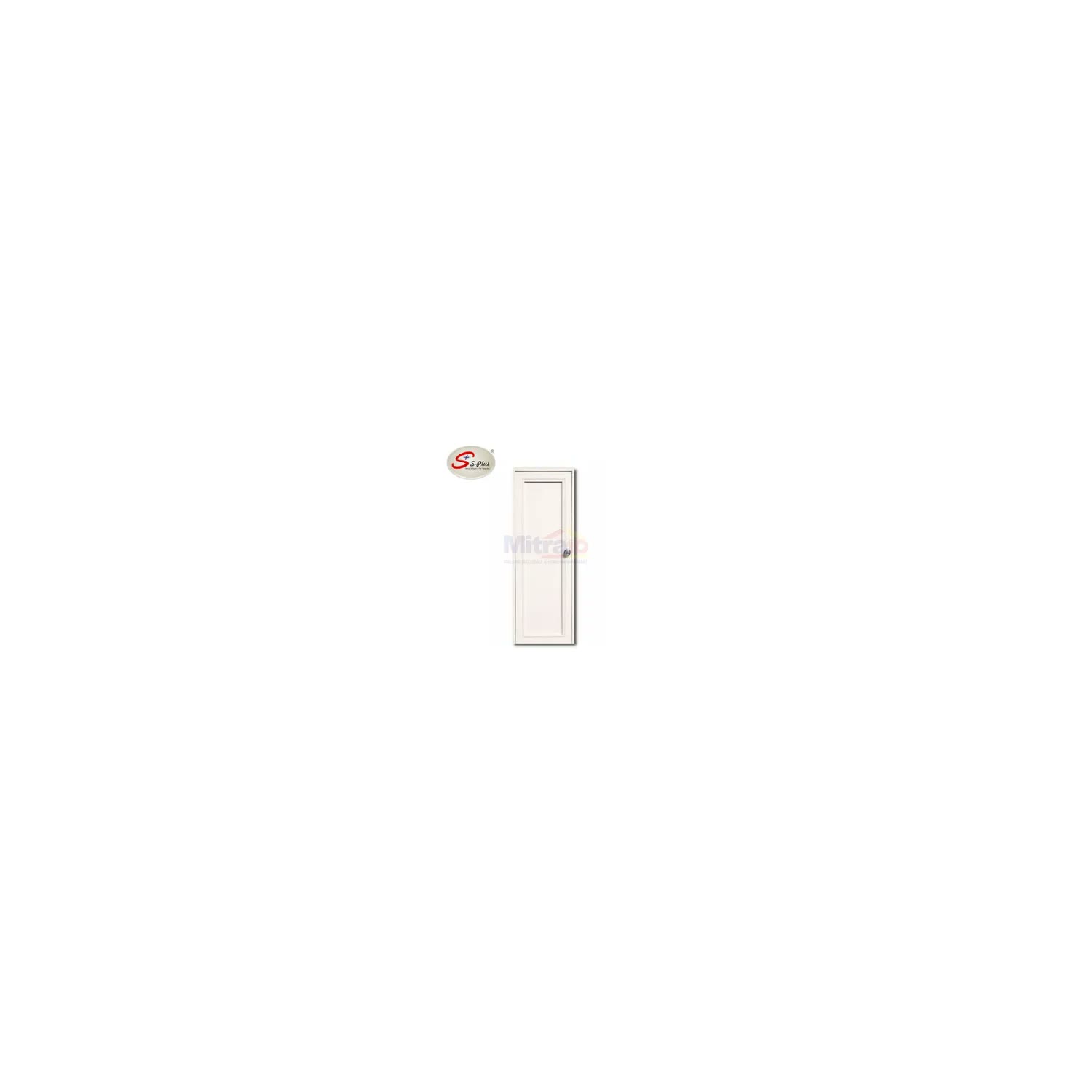 S-Plus Pintu Kamar Mandi Upvc Bukaan Kiri FLC FH2-7 Polos 70 × 200 cm Putih visual 2