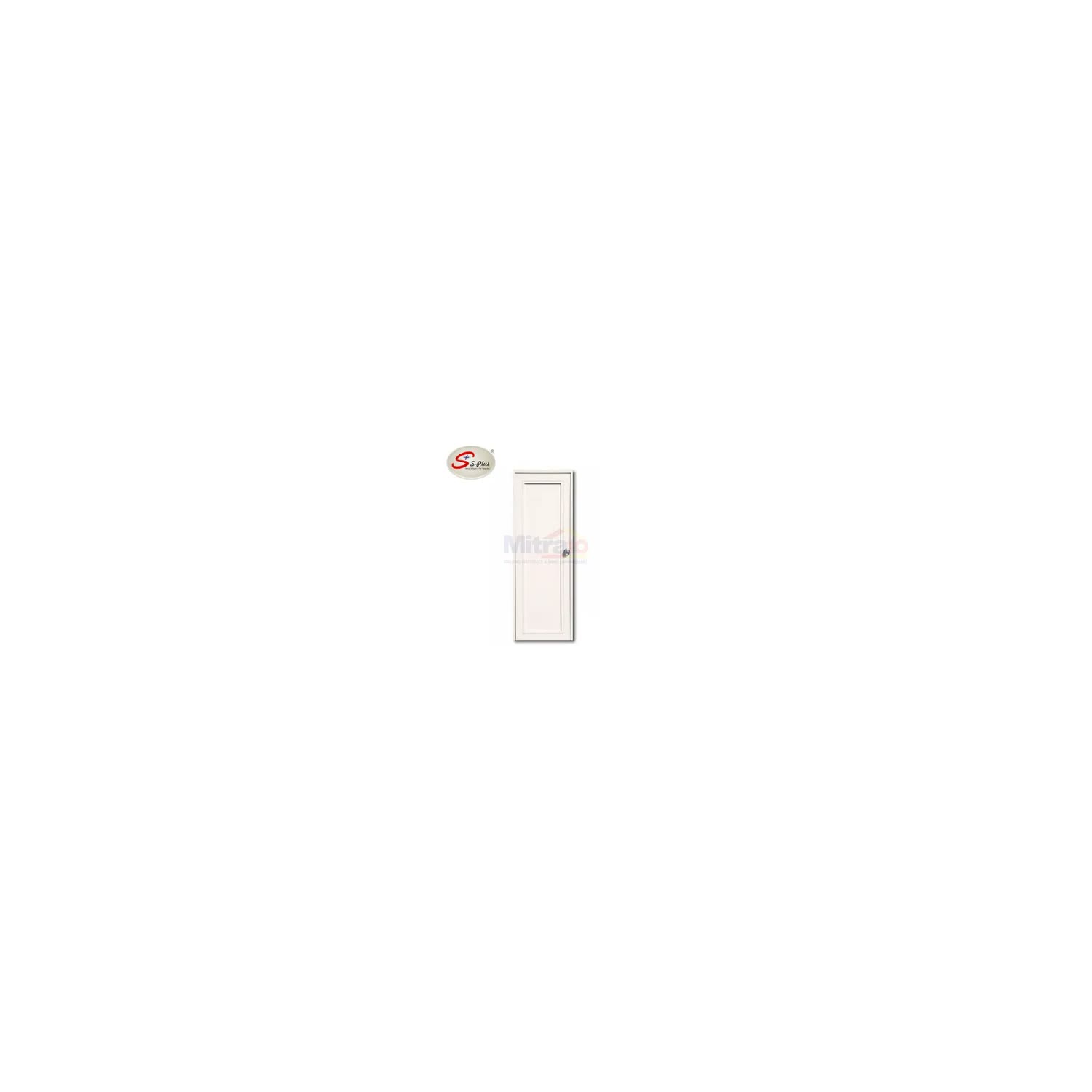 S-Plus Pintu Kamar Mandi Upvc Bukaan Kiri FLC FH2-8 Polos 80 × 200 cm Putih visual 2