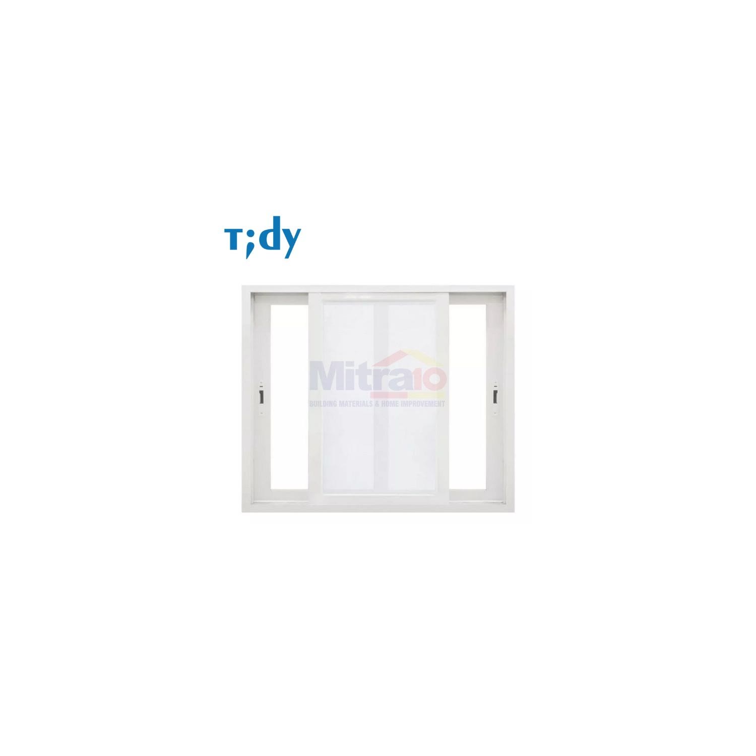 Tidy Jendela Double Sliding Kanan + Kiri WGW1210-2P 120 × 100 cm Putih visual 2