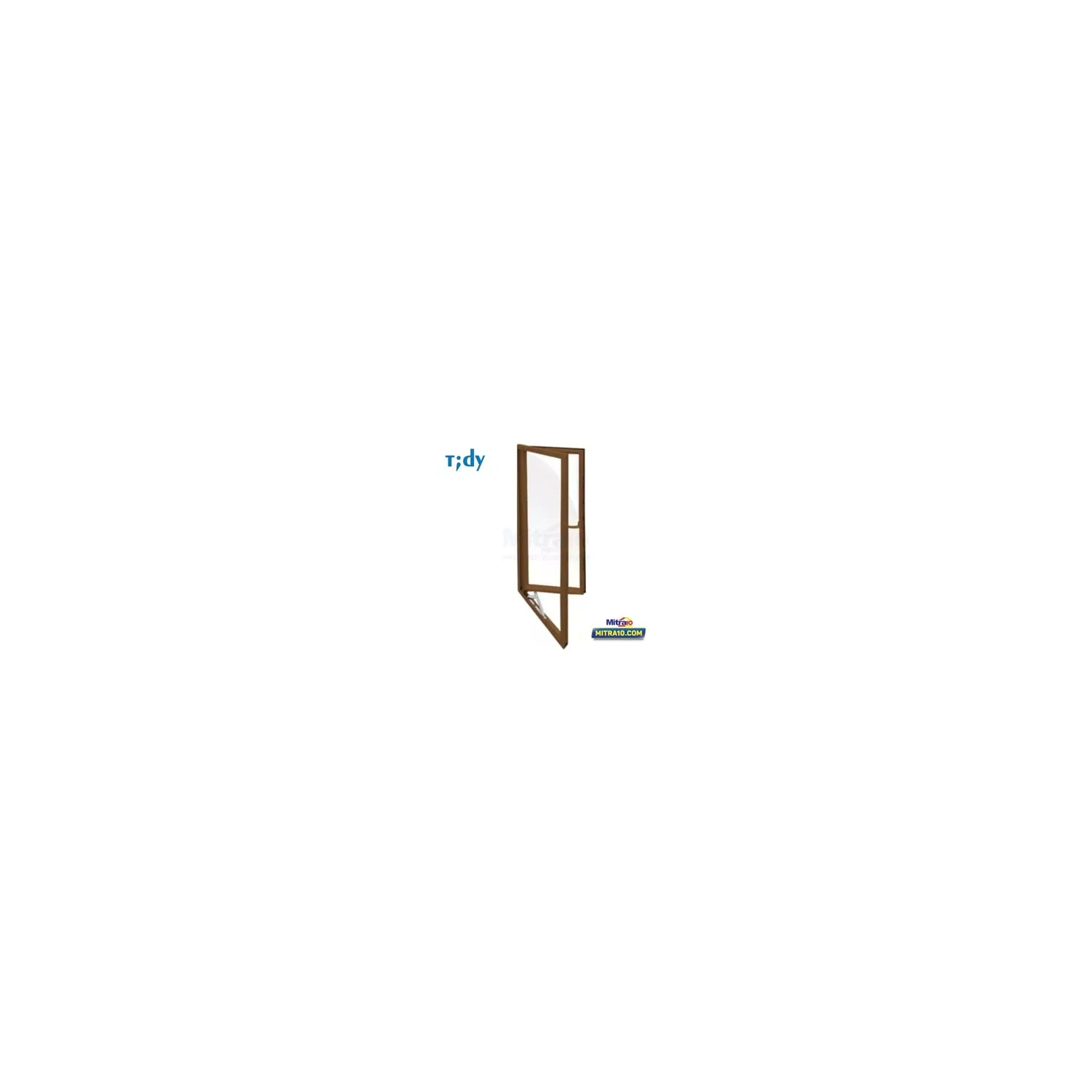 Tidy Jendela Perangin Bukaan Kiri Aluminium W4 60 × 150 cm Coklat visual 2