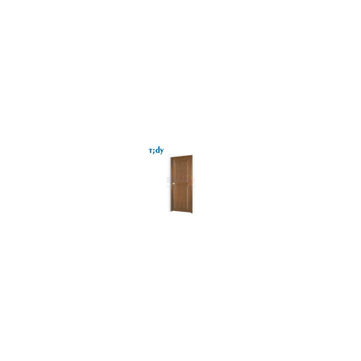 Tidy Pintu Kamar Mandi Pvc + Handle Bukaan Kanan J032 71 × 195 cm Coklat (Red Wood) visual 2