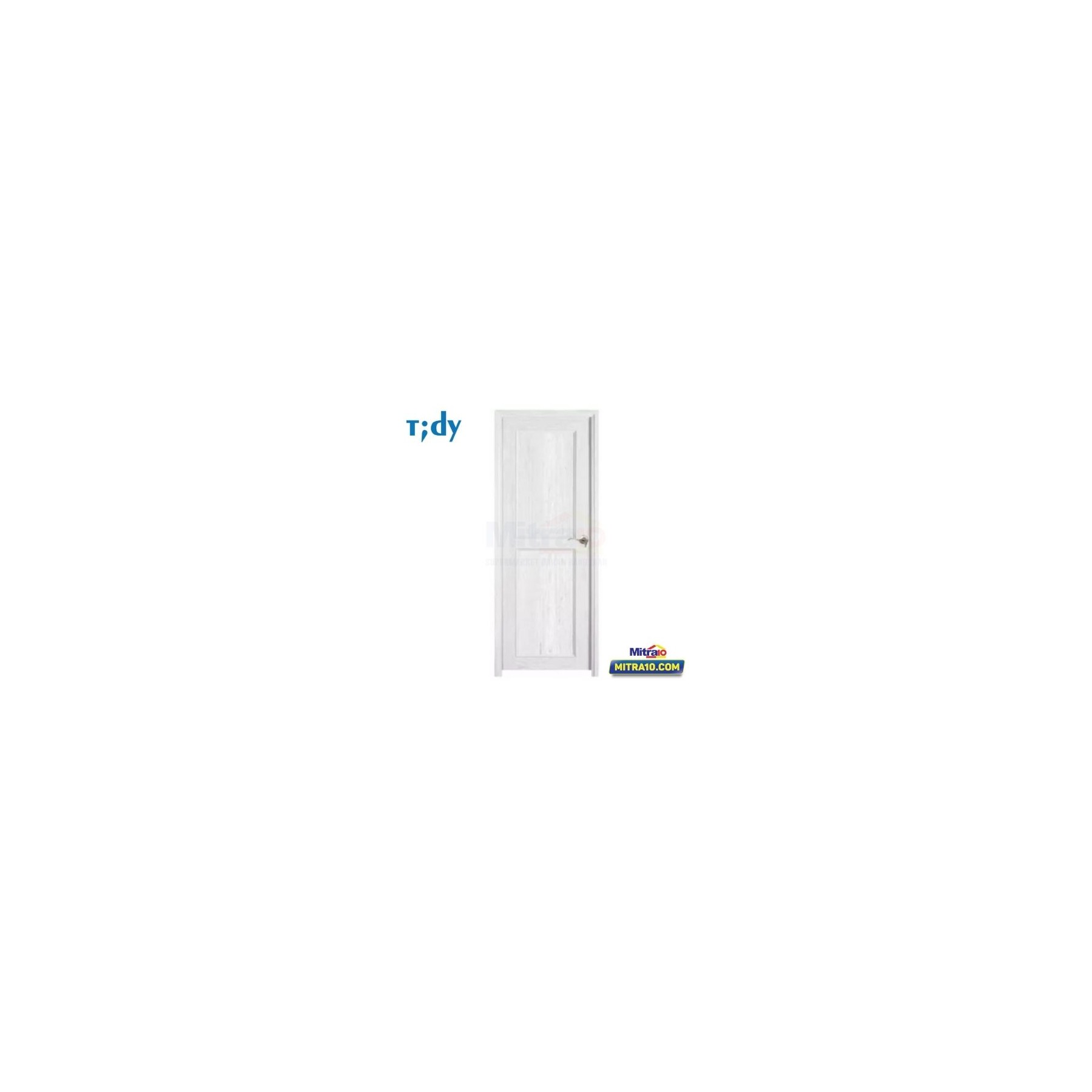 Tidy Pintu Kamar Mandi Pvc + Handle Bukaan Kiri J032 71 × 195 cm Putih visual 2