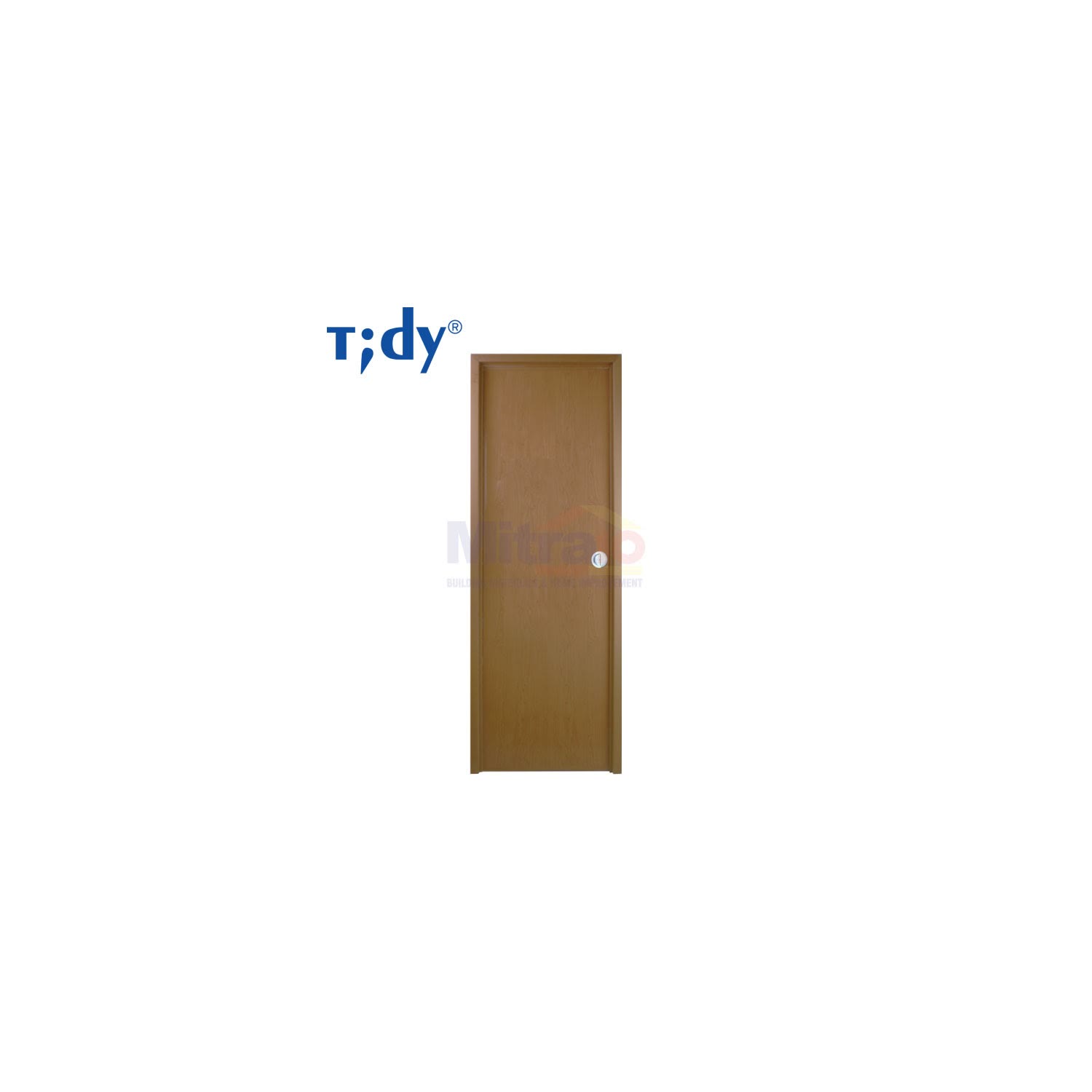 Tidy Pintu Kamar Mandi Pvc Bukaan Kiri/ Kanan 70 × 195 cm Premium Urat Kayu visual 2