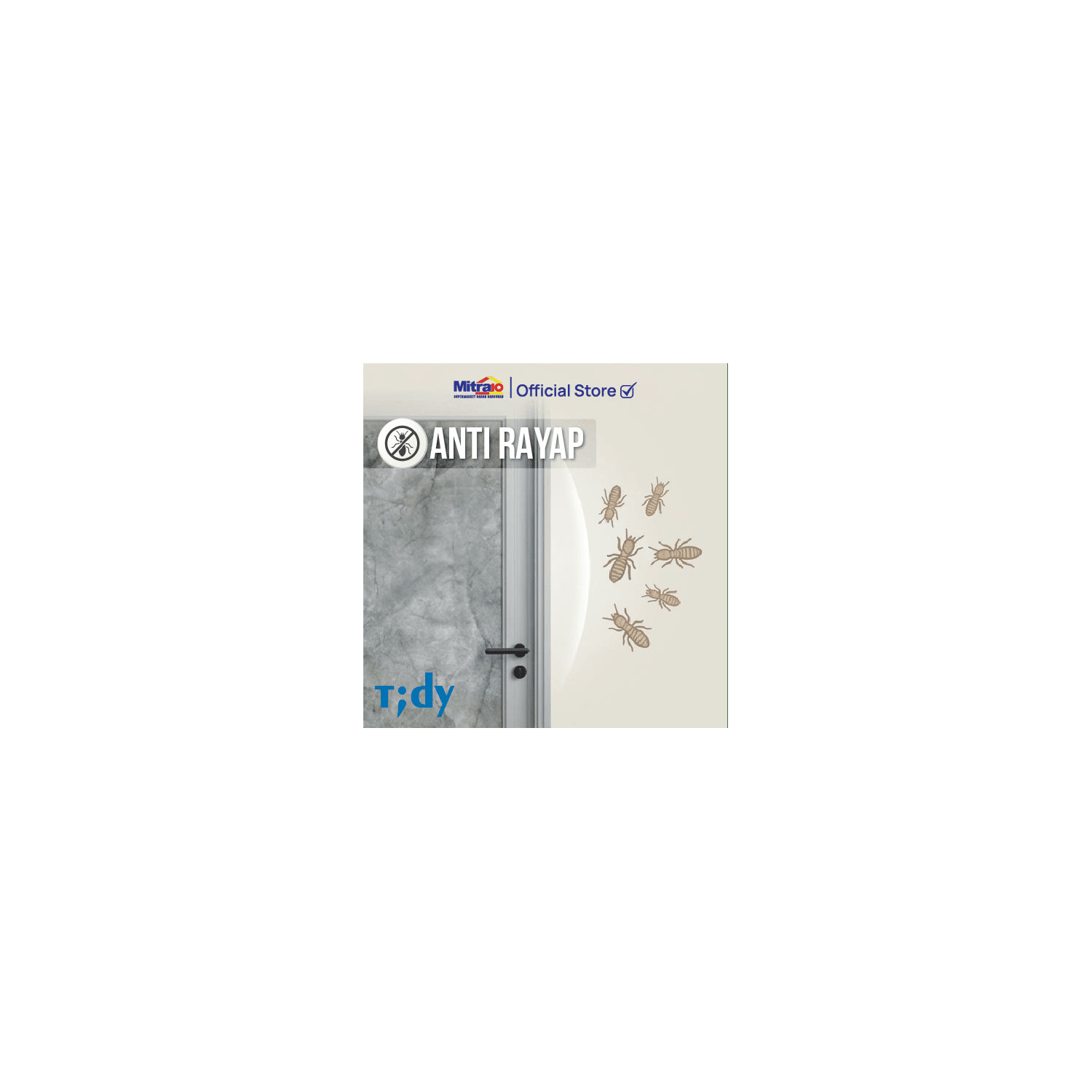 Tidy Pintu PVC Bukaan Kanan/Kiri dan Handle WMNS 705 70 × 195 cm Grey visual 2