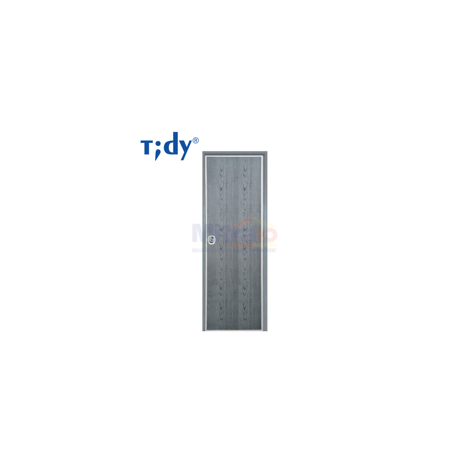 Tidy Pintu PVC Premium 70 × 195 cm Abu (Kanan/ Kiri) Abu visual 2