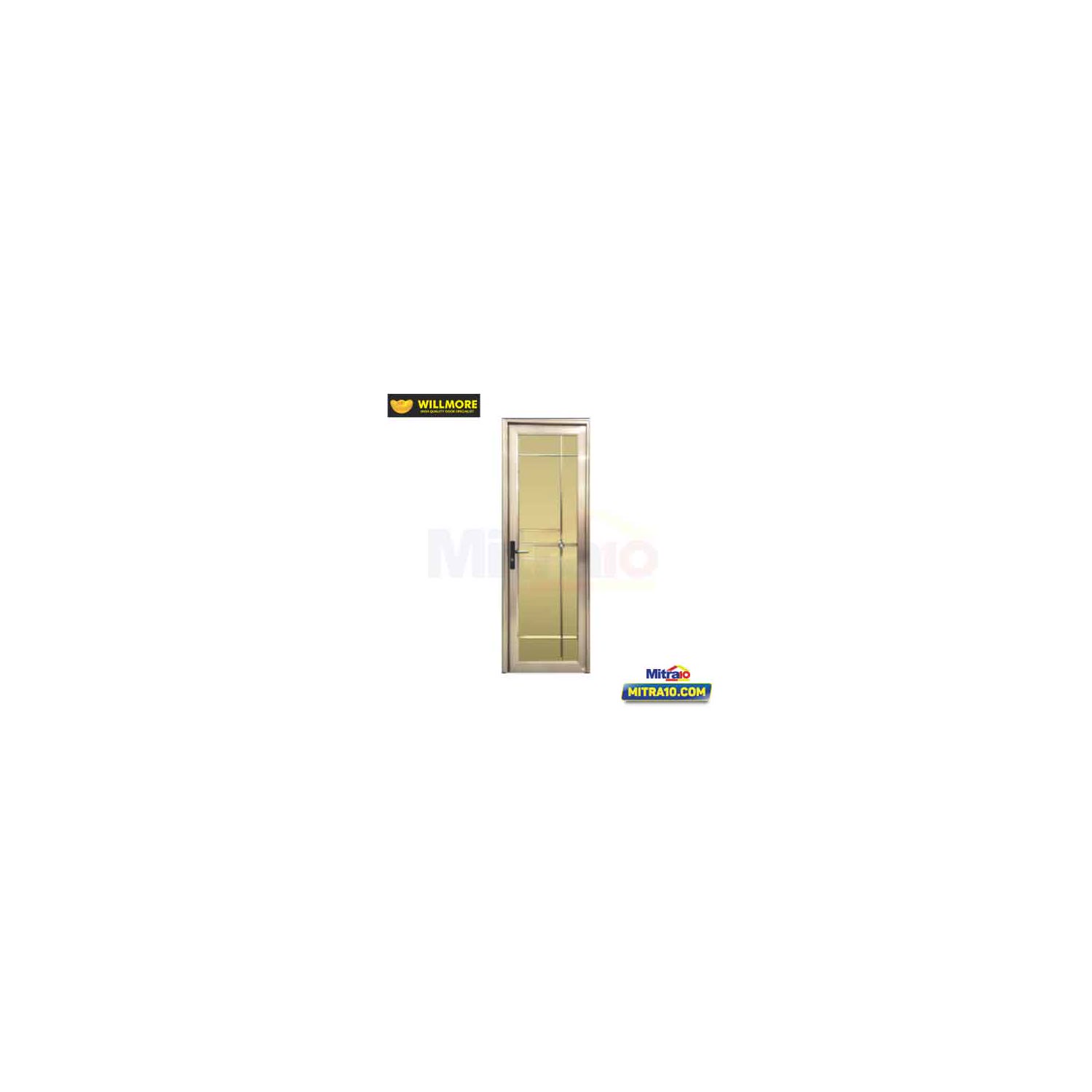 Willmore Pintu Aluminum Bukaan Kanan dengan Handle MX 101 70 × 200 cm visual 2
