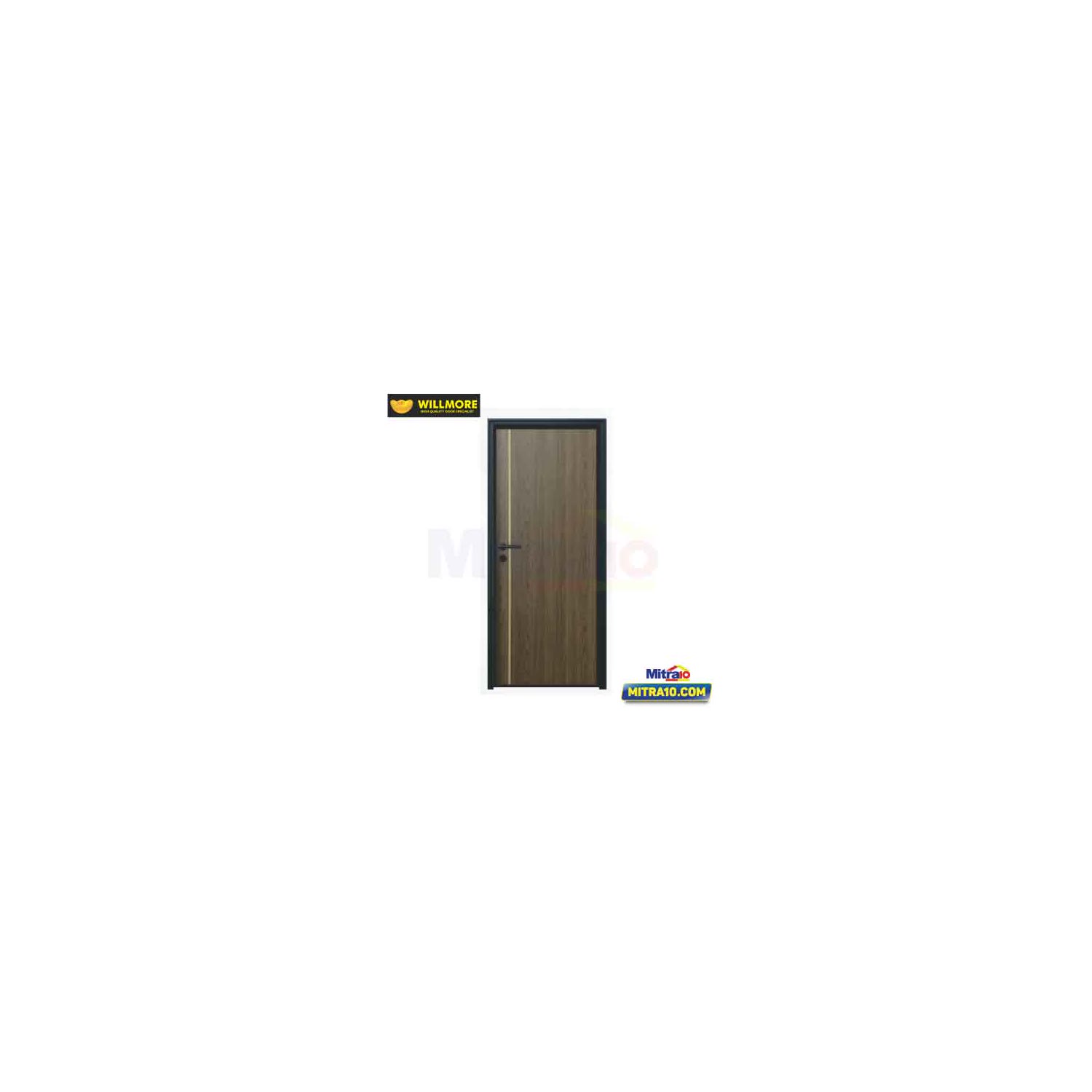 Willmore Pintu Kayu Karbon Luxury Bottega dengan Handle Bukaan Kanan 80 × 200 cm visual 2