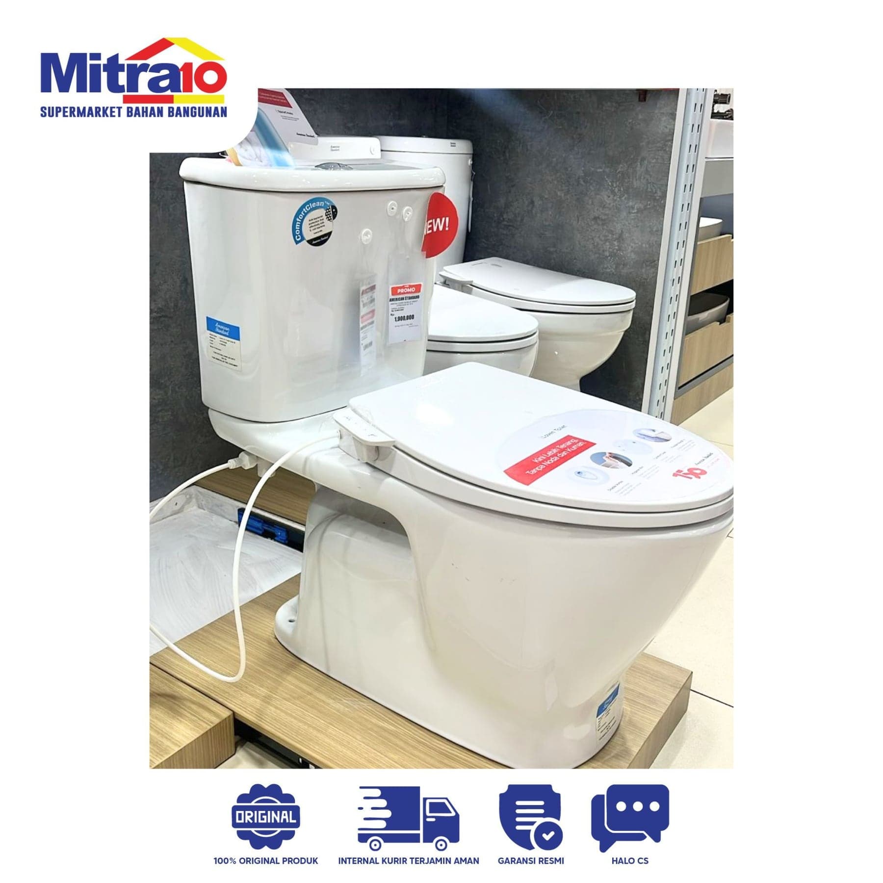 Amstad Closet Mbidet Loven RI230 DF 1035810200 DF TP 9 Putih visual 2