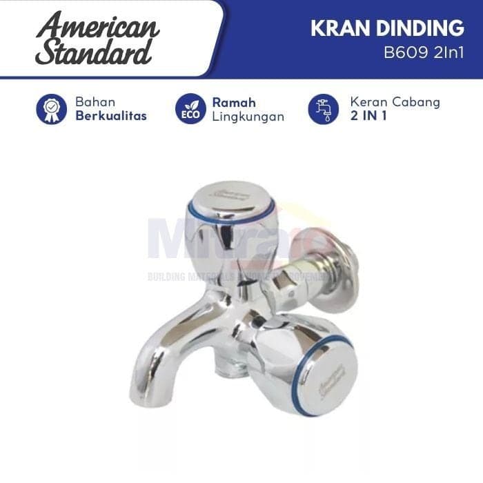 Amstad Kran Air Dinding Stainless Dua Cabang F20011G2-0GADY0000 visual 2