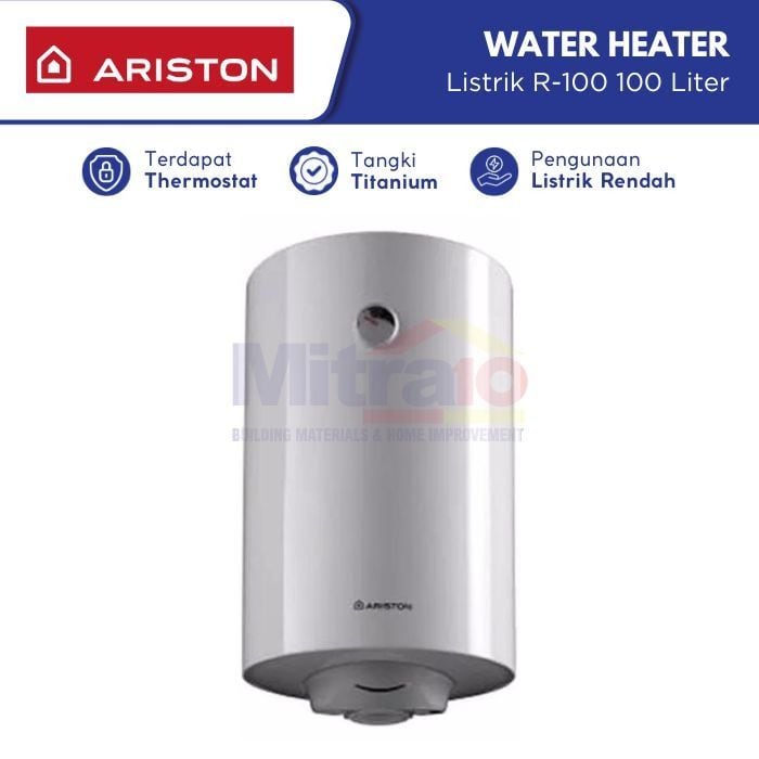 Ariston Pro Water Heater Listrik R-100 100 L Putih visual 2