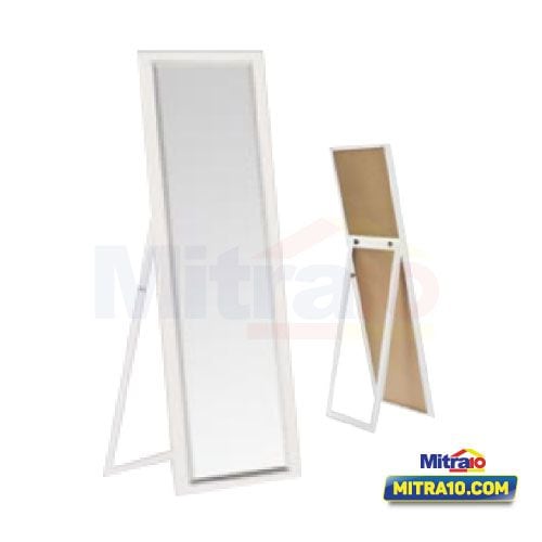 Ceramax Cermin Berdiri Cantanzaro STD003 150 × 40 cm Putih visual 2