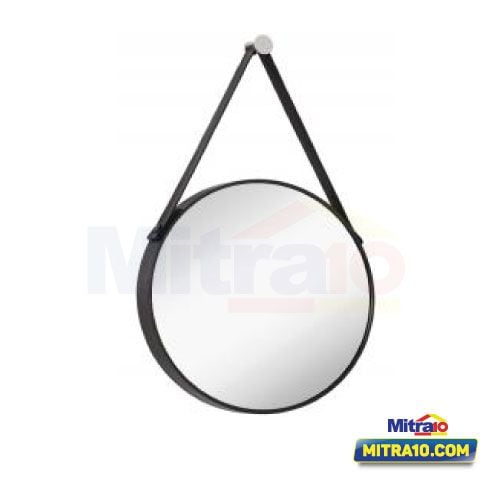 Ceramax Cermin Bulat Vittoria WFR011 55 × 55 cm Hitam visual 2