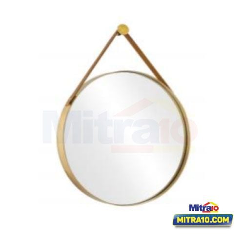 Ceramax Cermin Bulat WFR012 55 × 55 cm Gold visual 2