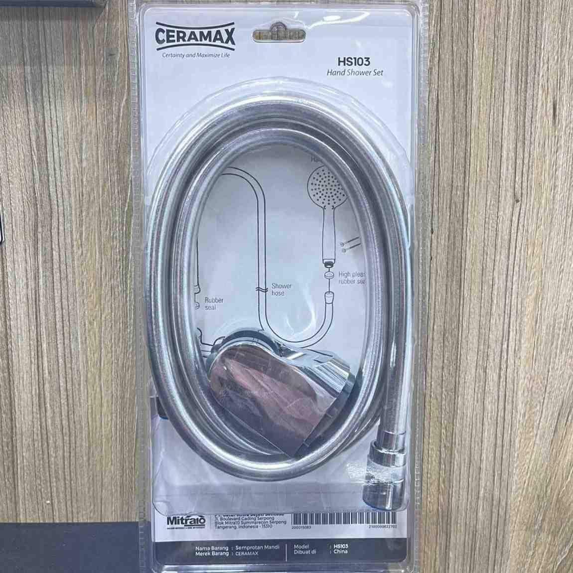 Ceramax Hand Shower HS103 3FN Round Chrome visual 2