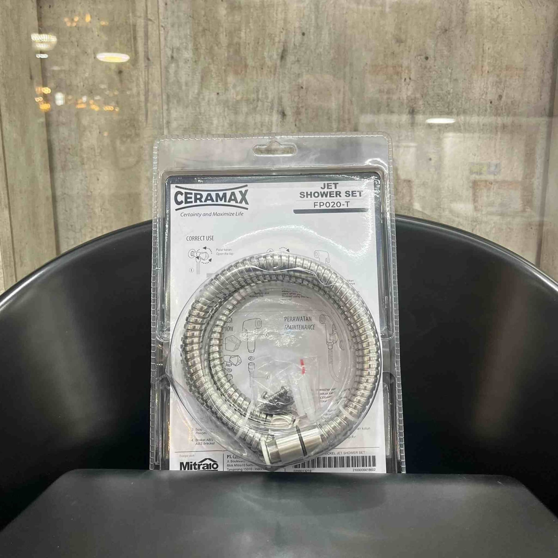 Ceramax Jet Shower FP020 Nickel 1.2 m visual 2