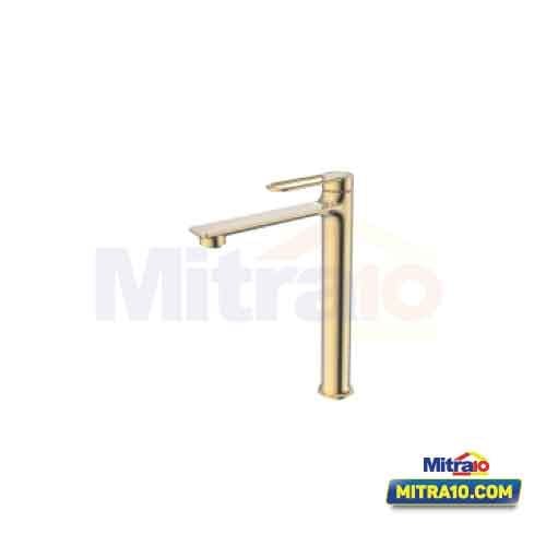 Ceramax Kran Wastafel Air Dingin Leher Panjang JL-11G111CP Brushed Gold visual 2