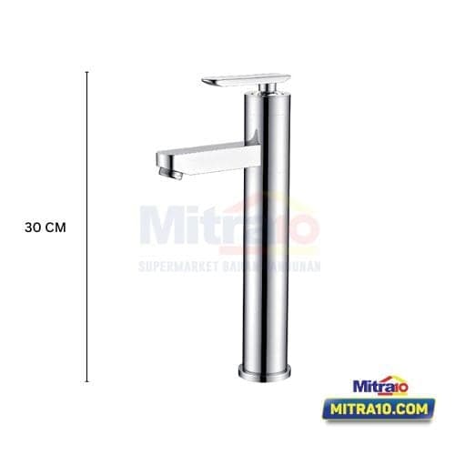 Ceramax Kran Wastafel Leher Panjang Air Panas Dingin Riverdalle KX-8124 visual 2