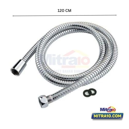 Ceramax Selang Jet Shower C7120 120 cm Chrome visual 2