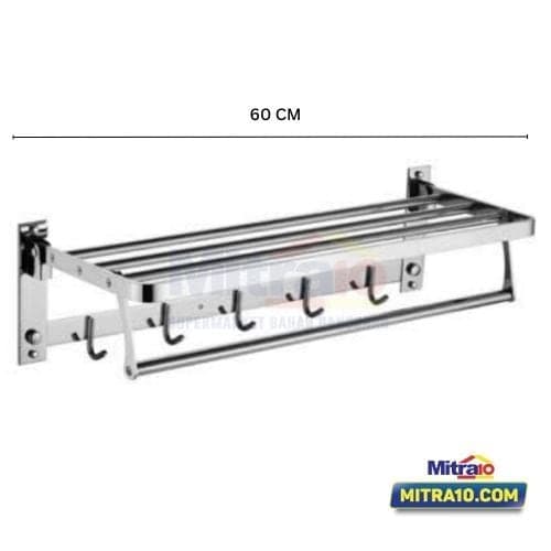 Ceramax Tower Bal XBT - 0172 SS201 60 cm Chrome visual 2